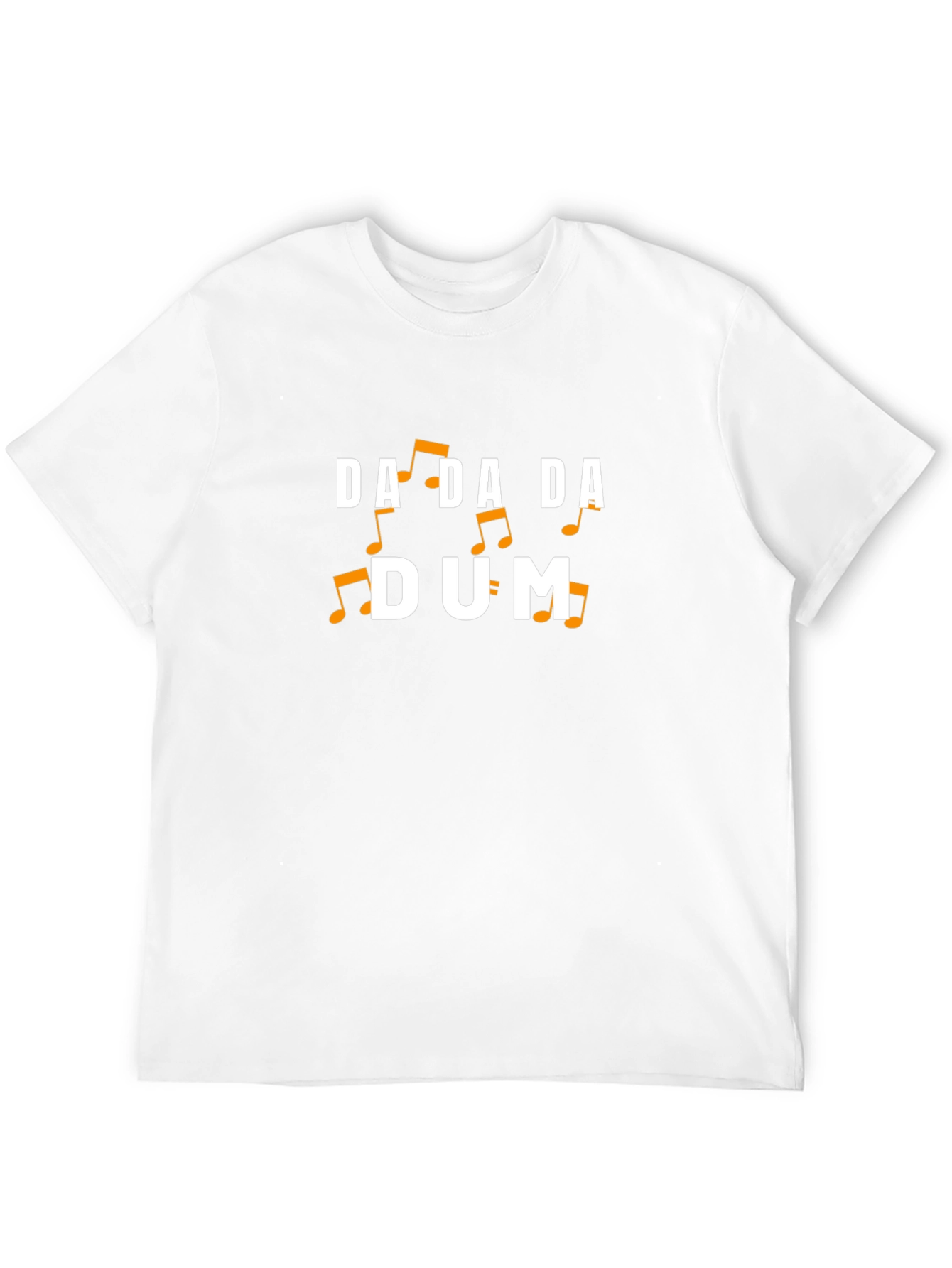 Black Da Da Da Dum Funny Music T-Shirt view 12