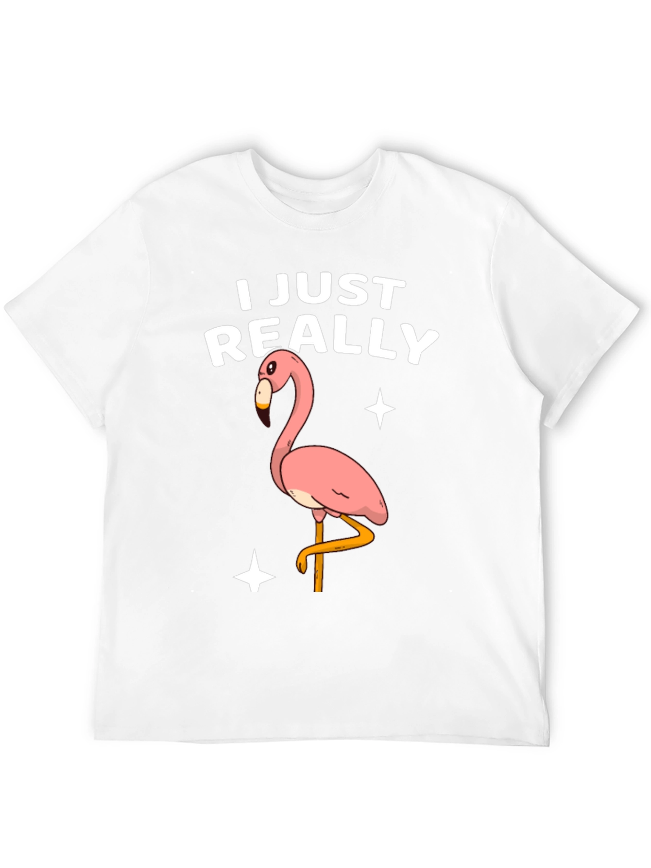 Black Funny Flamingo T-Shirt - I Just Really Like Flamingos view 12