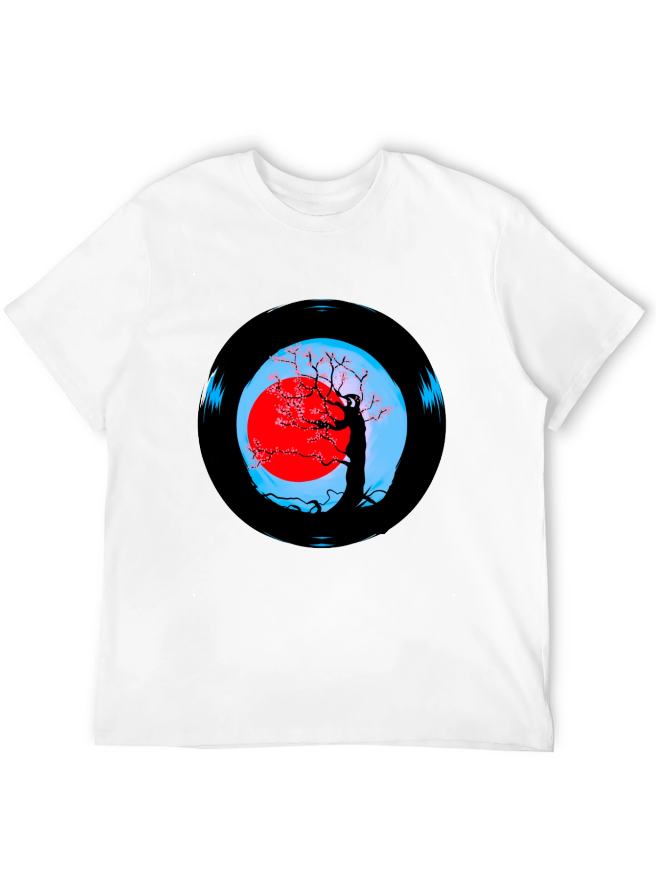 Black Vinyl Record Tree Graphic Tee view 12