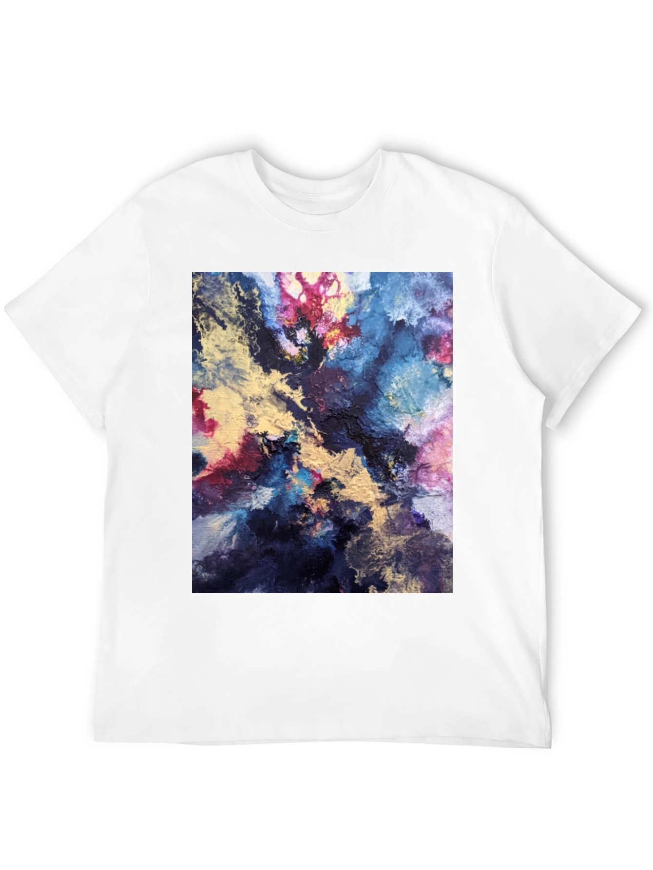 Black Abstract Art Black T-Shirt view 12