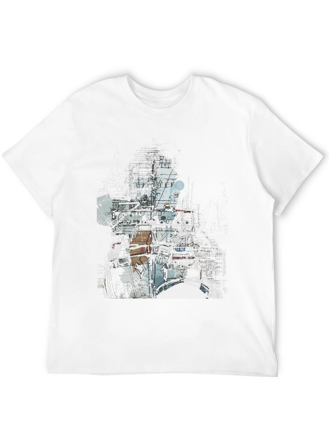 Black Abstract Drums Graphic T-Shirt - Modern Music Tee view 12