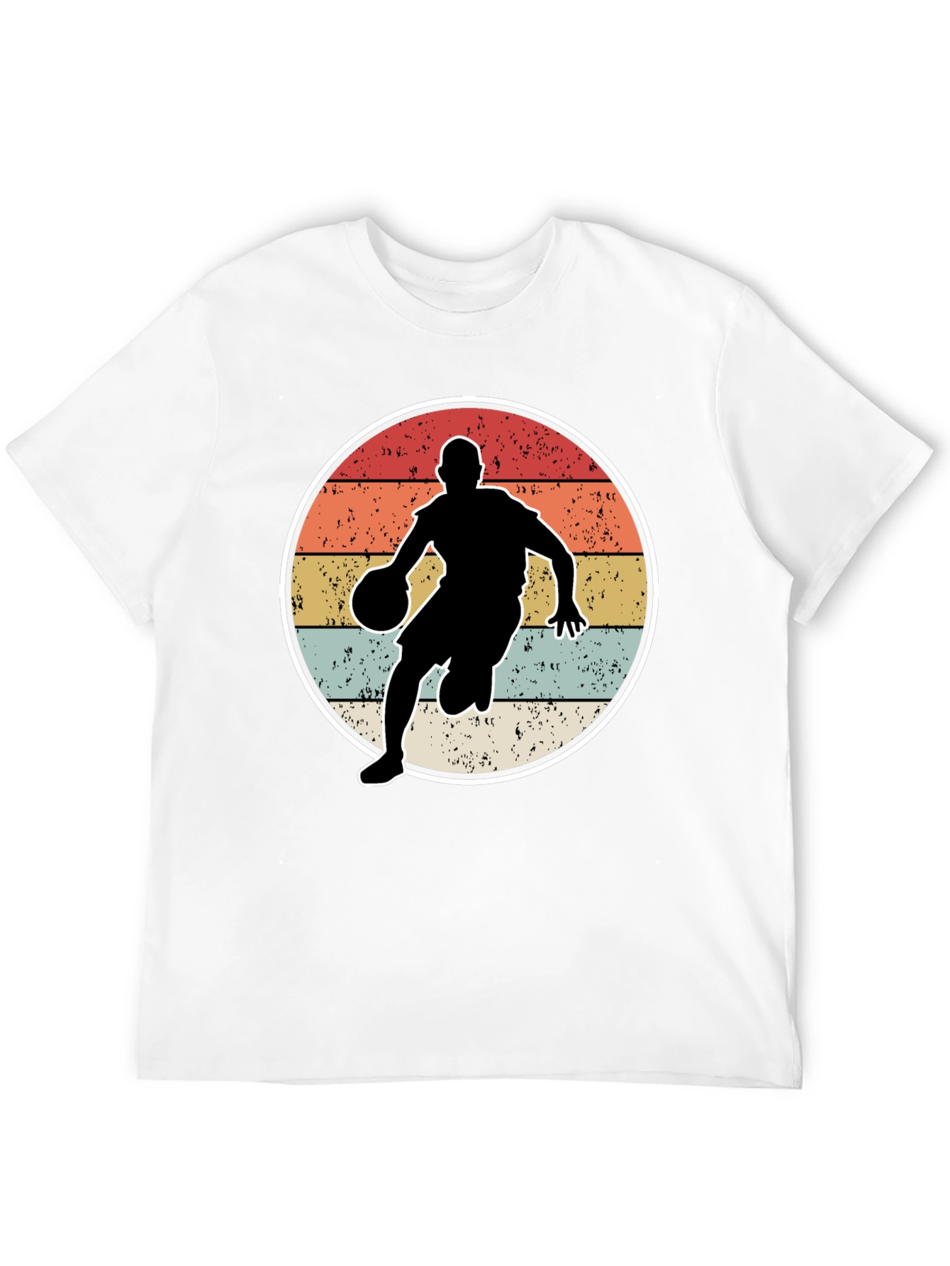 Vintage Basketball Player Graphic Tee - 12