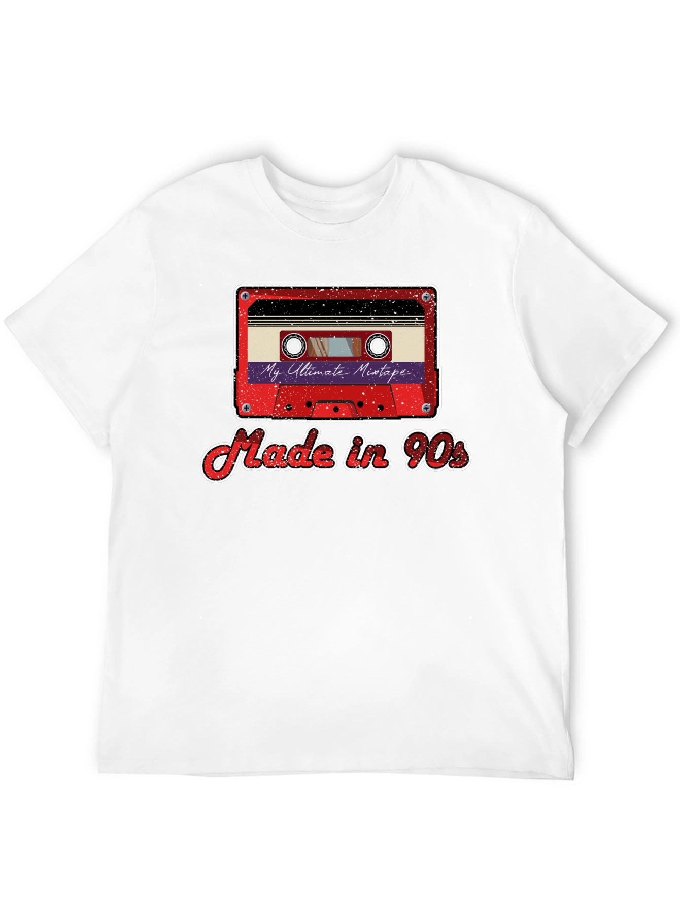 Black Made in 90s Mixtape Graphic Tee view 12