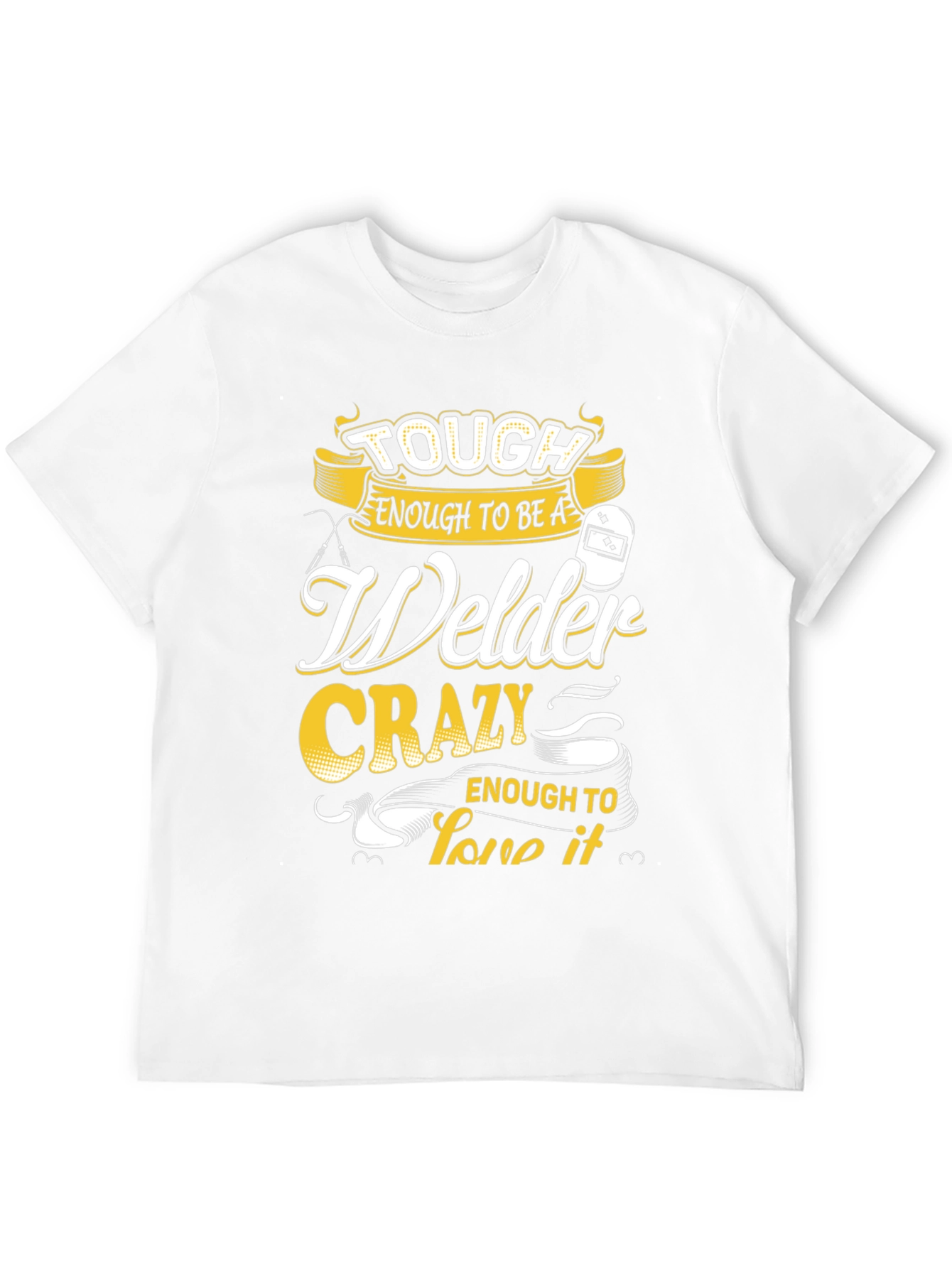 Black Tough Welder Graphic Tee - Black Cotton Blend view 12