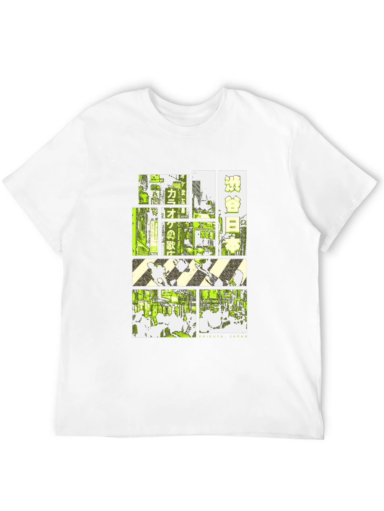 Black Retro Shibuya Japan T-Shirt - Urban Style view 12