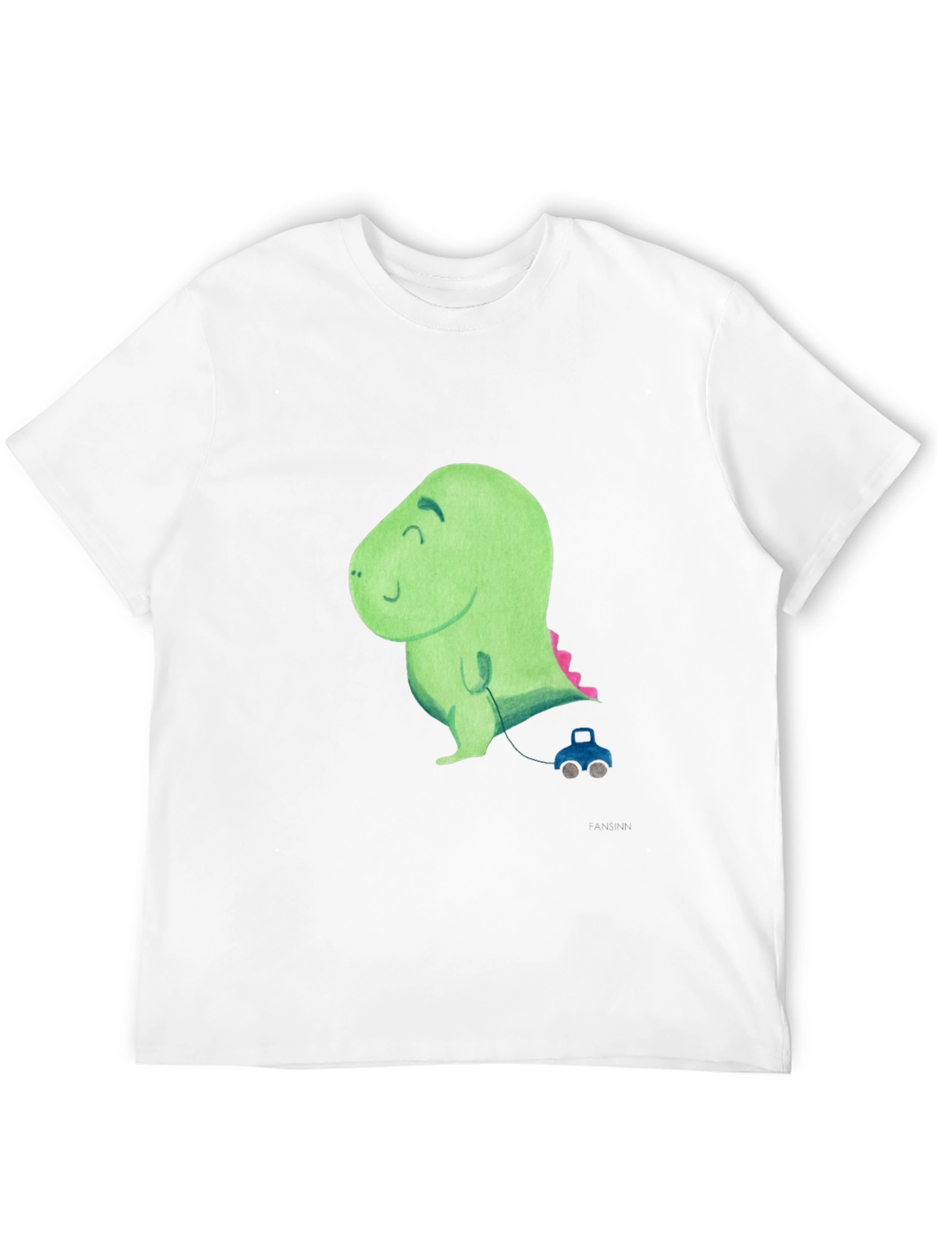 Black Cute Dinosaur Toy Car T-Shirt view 12