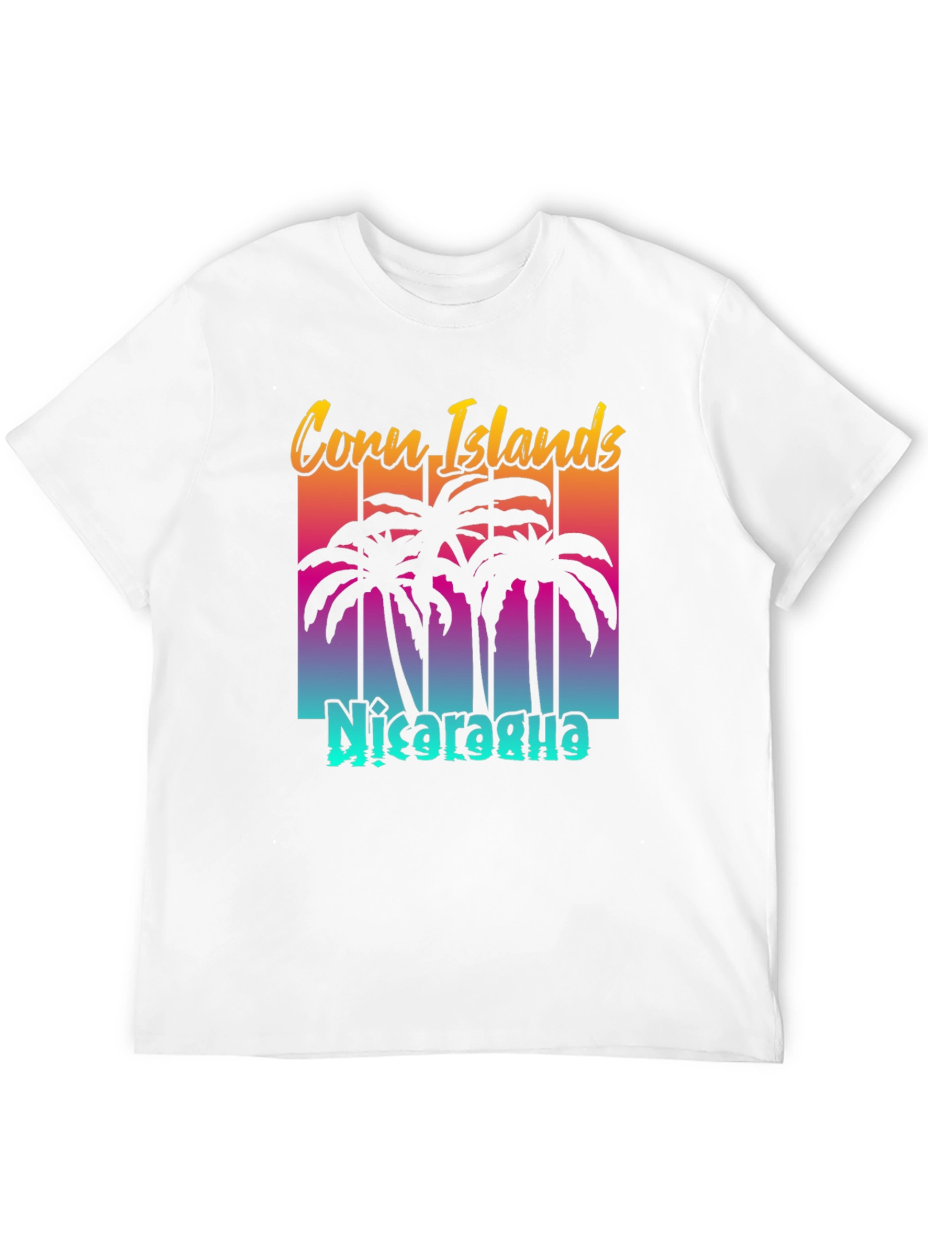 Black Corn Islands Nicaragua Tee - Retro Style Graphic T-Shirt view 12