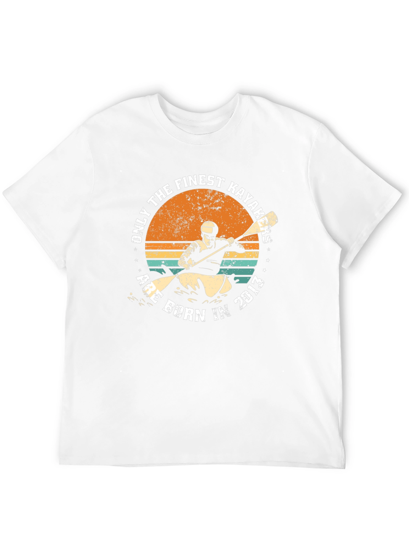 Black Finest Kayakers Born in 2013 Graphic T-Shirt view 12