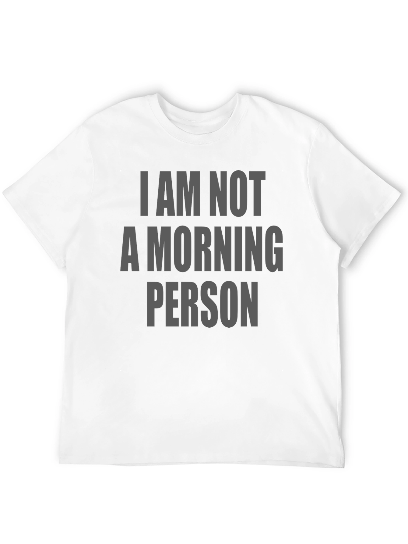 Black I Am Not A Morning Person Graphic T-Shirt view 12