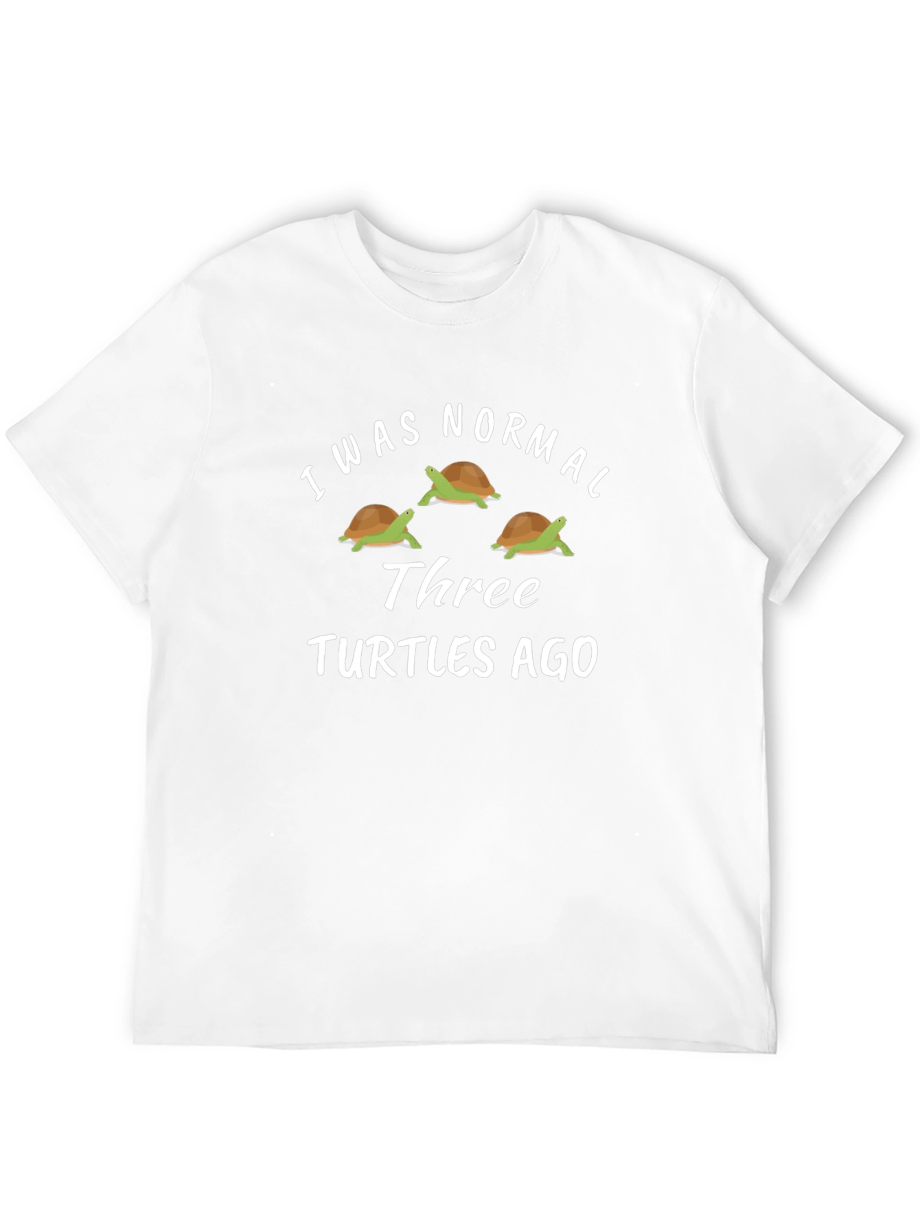 Black Funny Turtle Graphic T-Shirt - I Was Normal Three Turtles Ago view 12