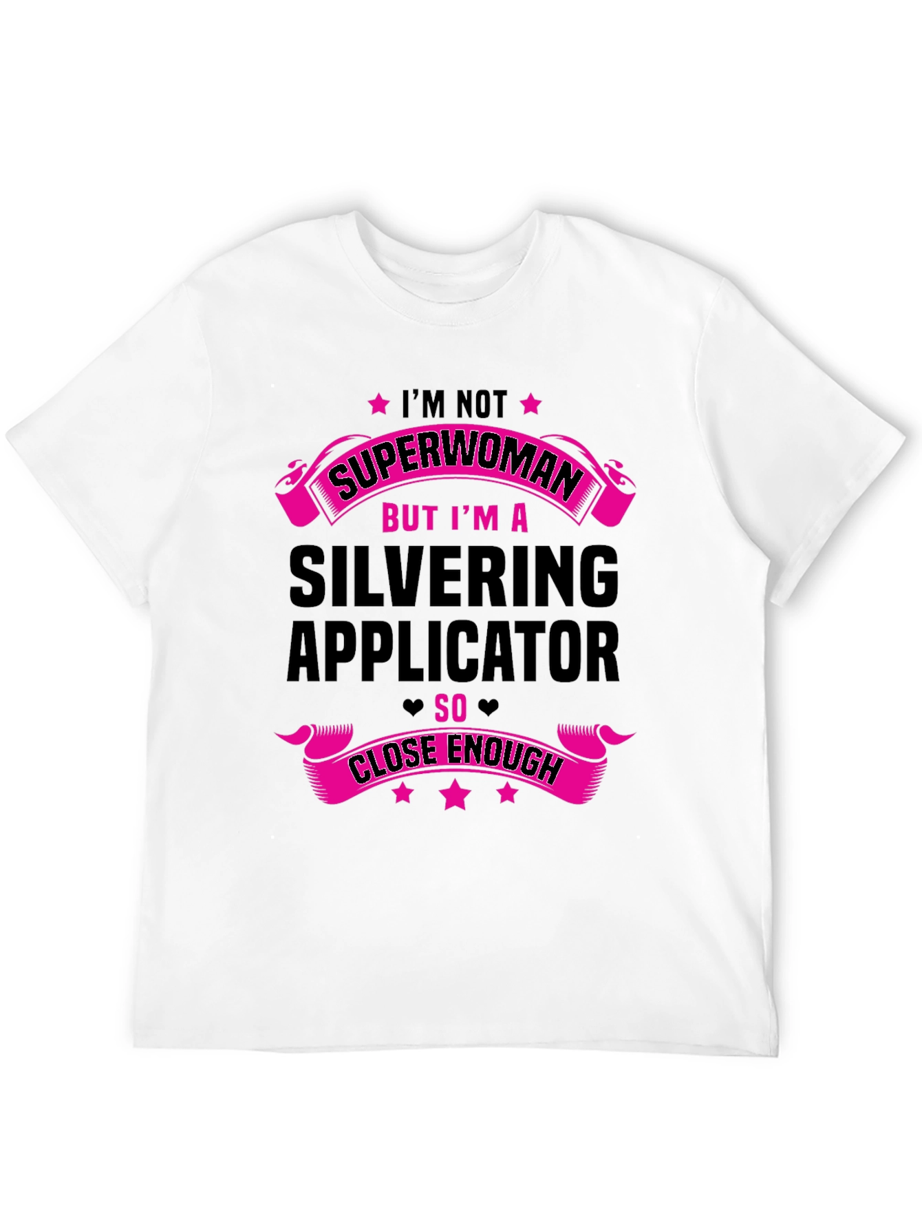 Black Silvering Applicator Funny T-Shirt view 12