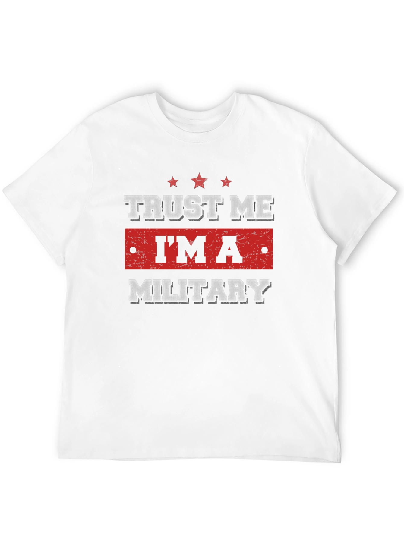Black Trust Me I'm A Military T-Shirt view 12