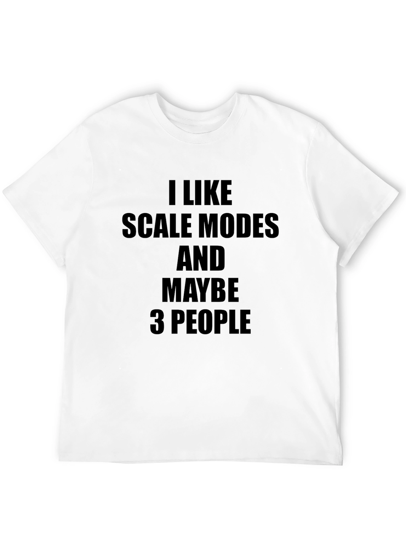 Black I Like Scale Models T-Shirt view 12