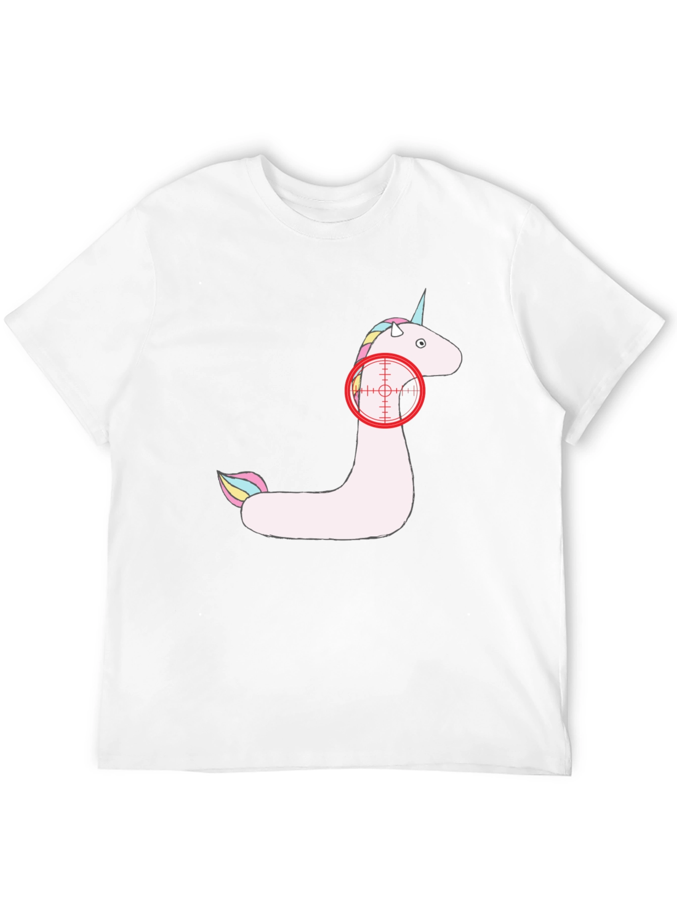 Black Unicorn In Sight Tee - Funny Novelty Shirt view 12