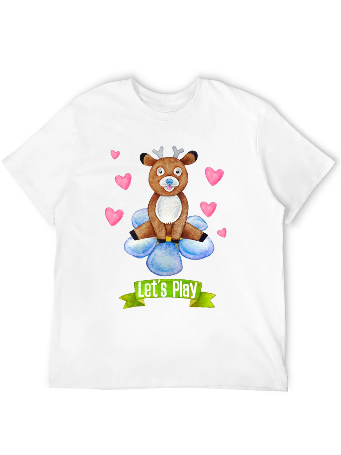 Black Let's Play Reindeer Graphic Tee view 12