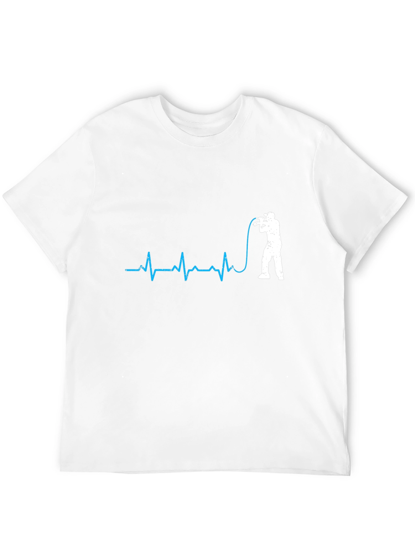 Black Photographer Heartbeat T-Shirt - Black Graphic Tee view 12