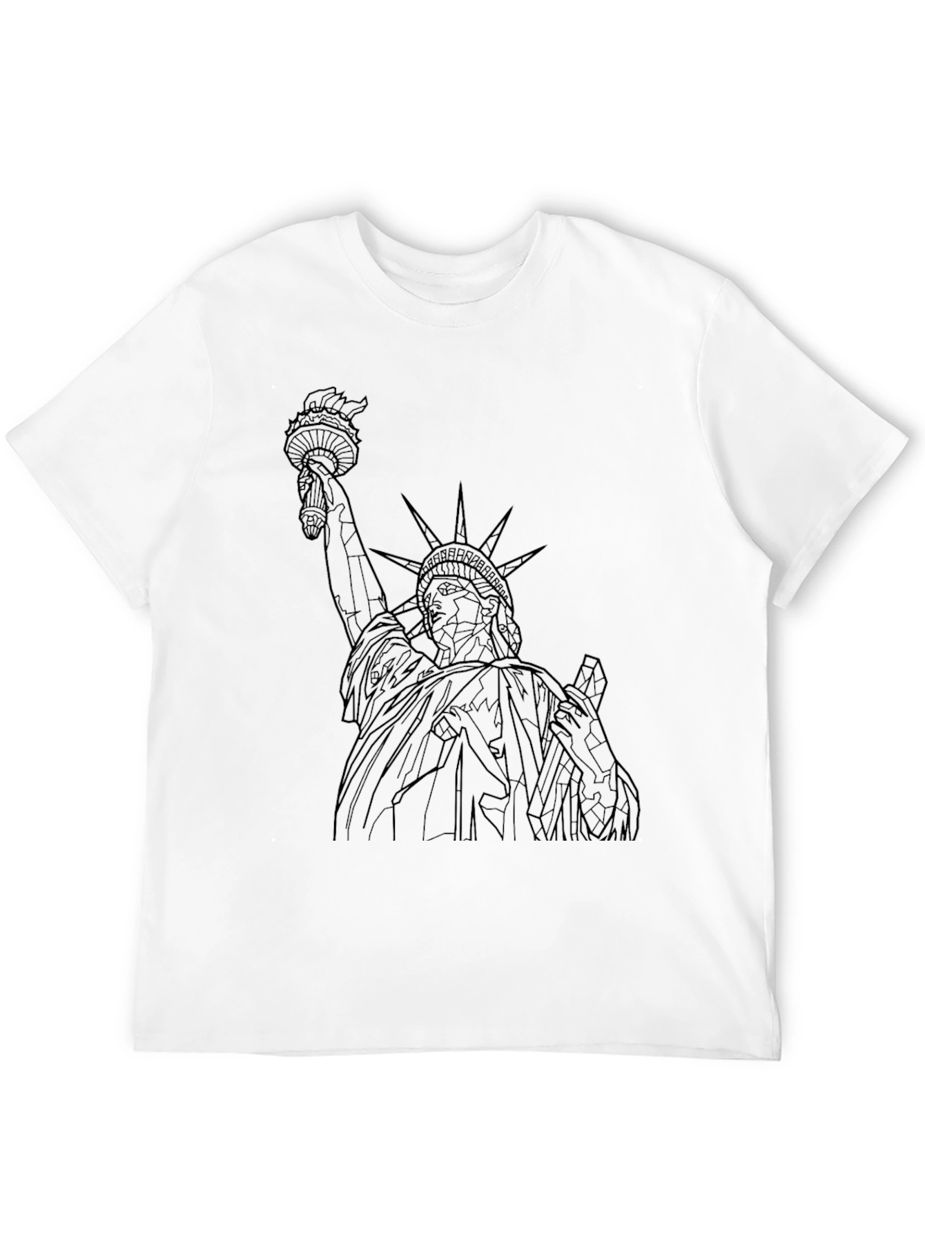 Black Statue of Liberty Graphic Tee - Black view 12