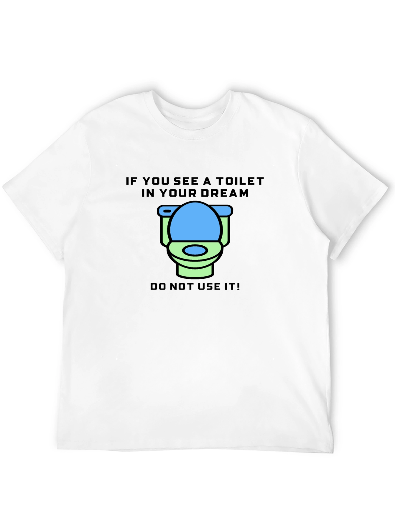 Black Dream Toilet T-Shirt - Funny Graphic Tee view 12
