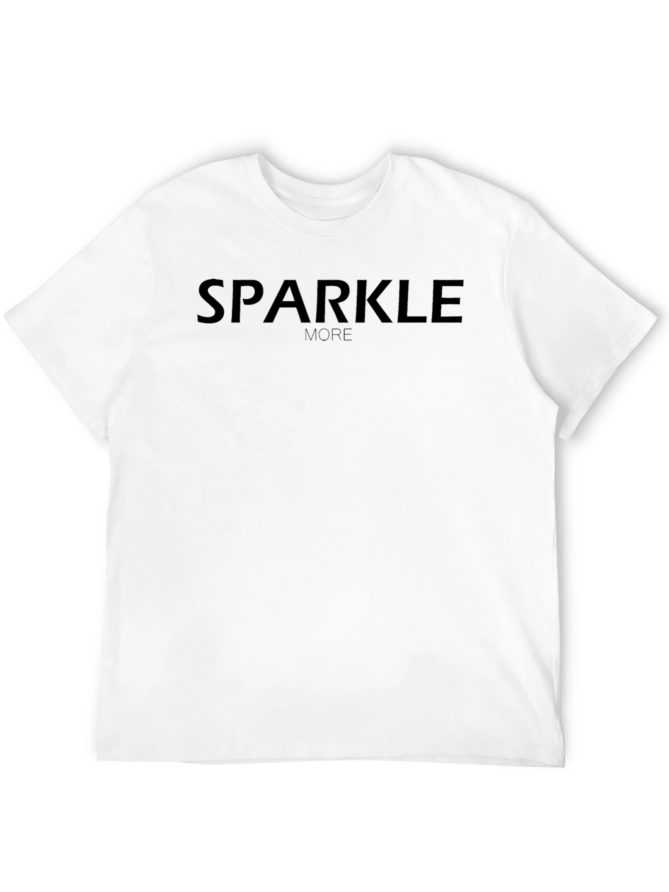 Black Sparkle More Graphic Tee - Stylish Cotton T-Shirt view 12