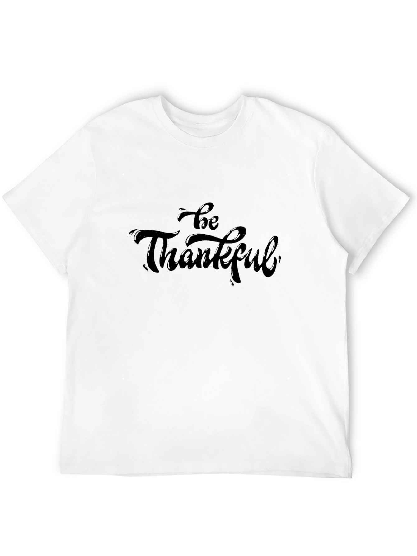 Black Be Thankful Black T-Shirt view 12