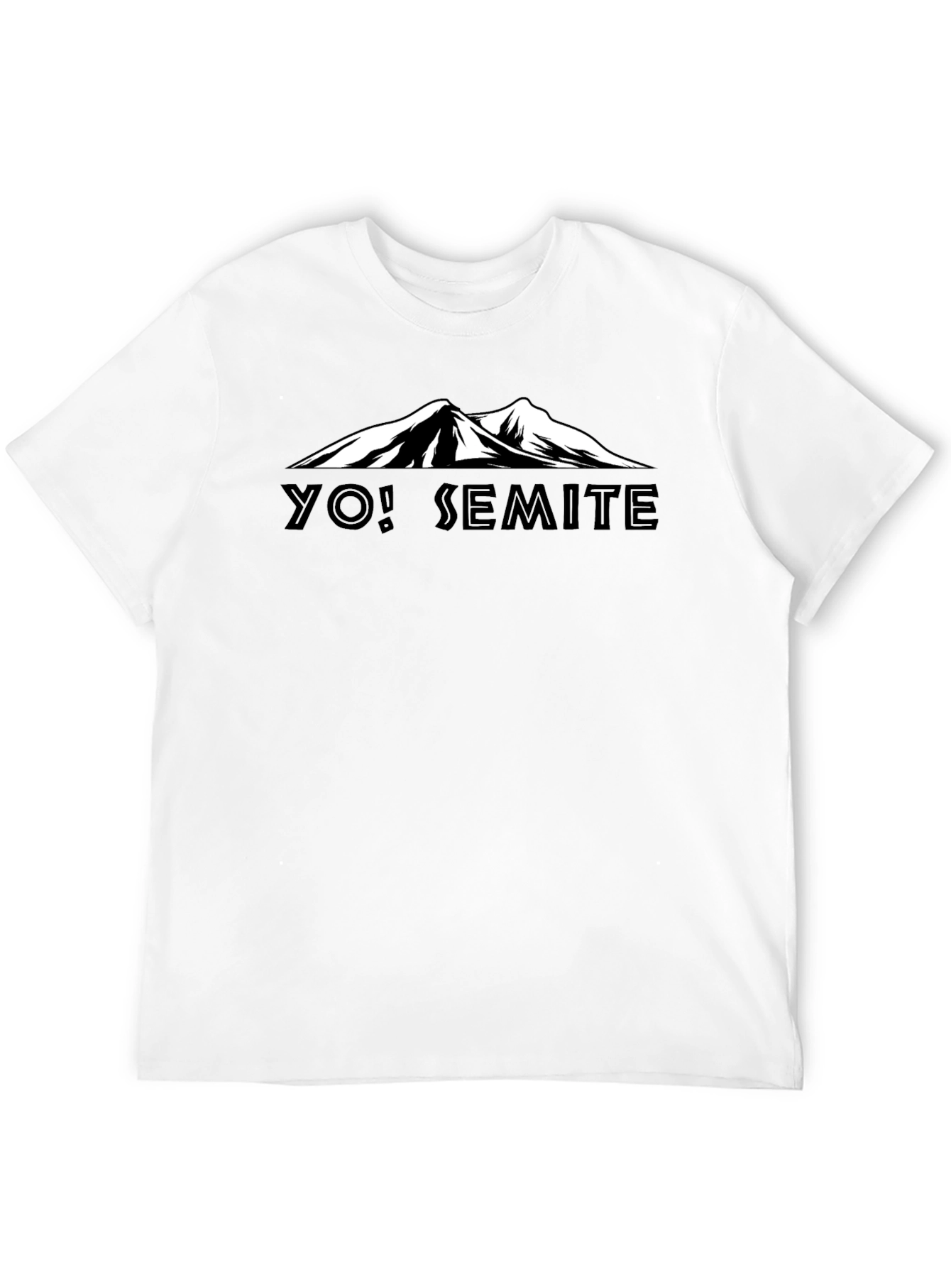 Black Yo! Semite Mountain Graphic Tee - Black view 12