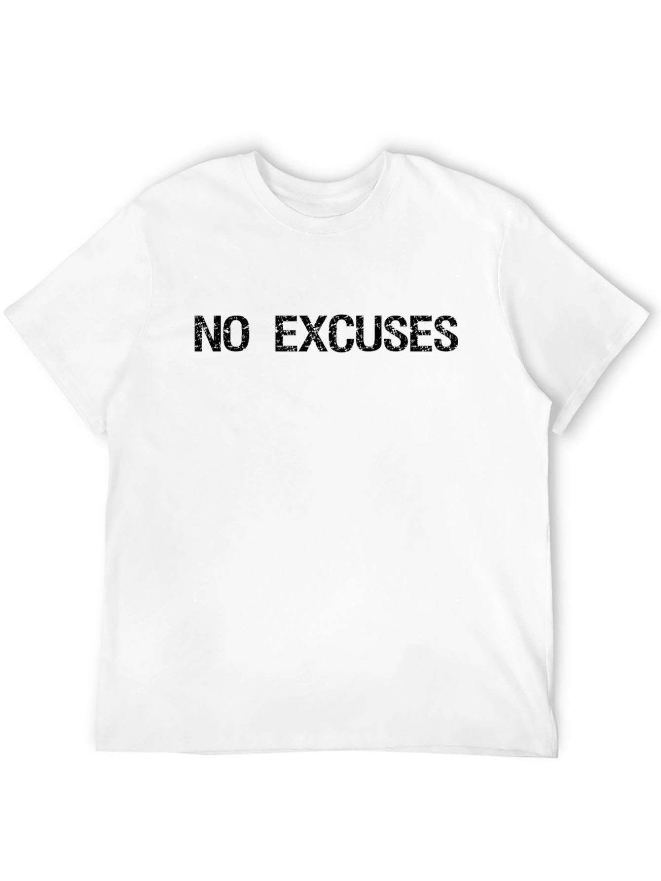 Black No Excuses Black Graphic T-Shirt view 12
