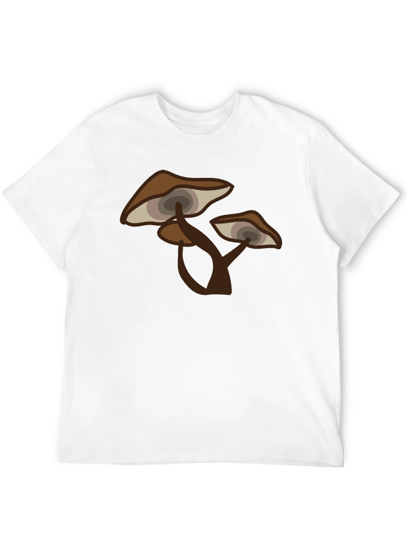 Black Psychedelic Mushroom Graphic Tee - Men's Black T-Shirt view 12