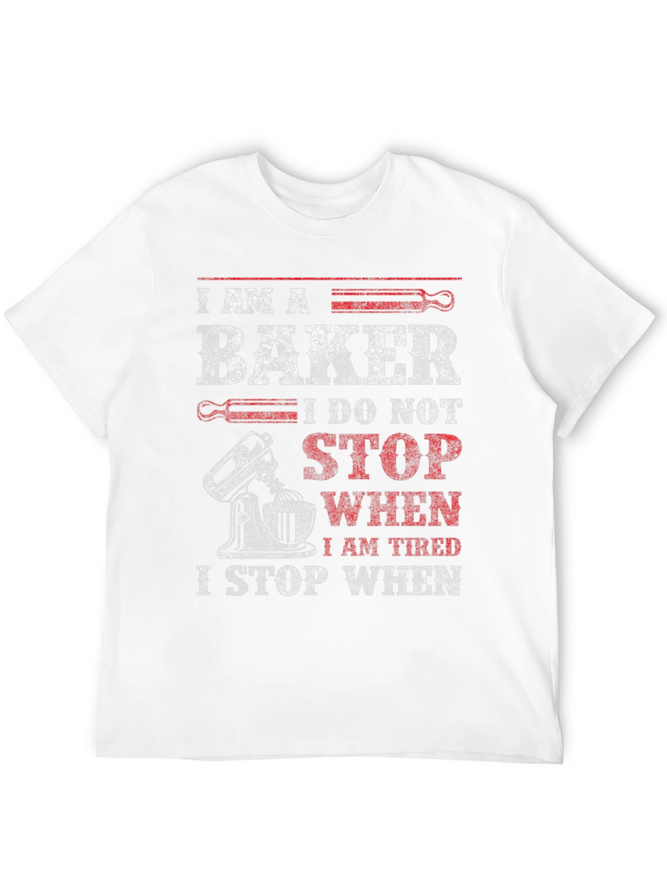 Black I Am A Baker Graphic T-Shirt view 12