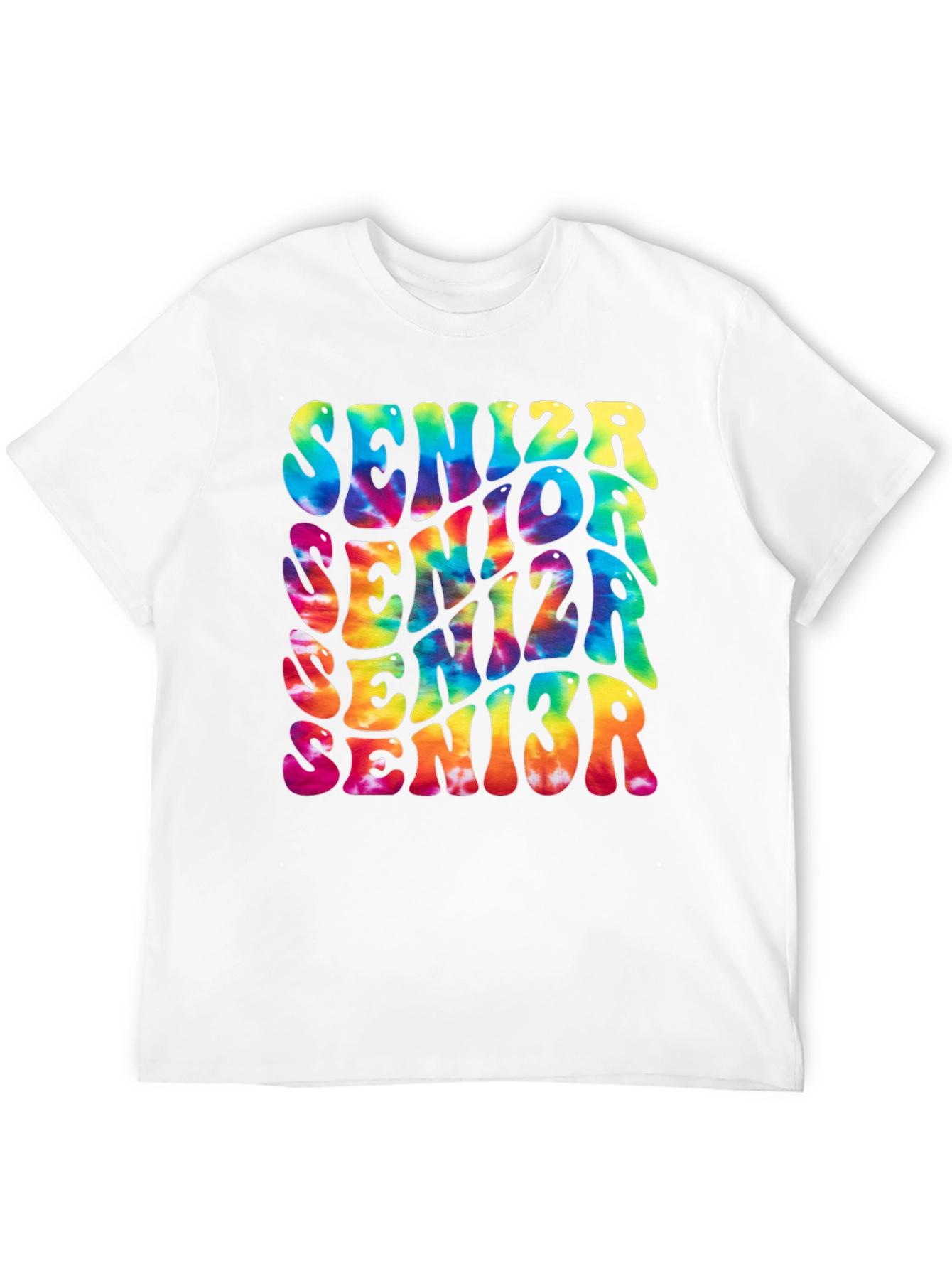 Black Senior Tie-Dye Graphic T-Shirt view 12
