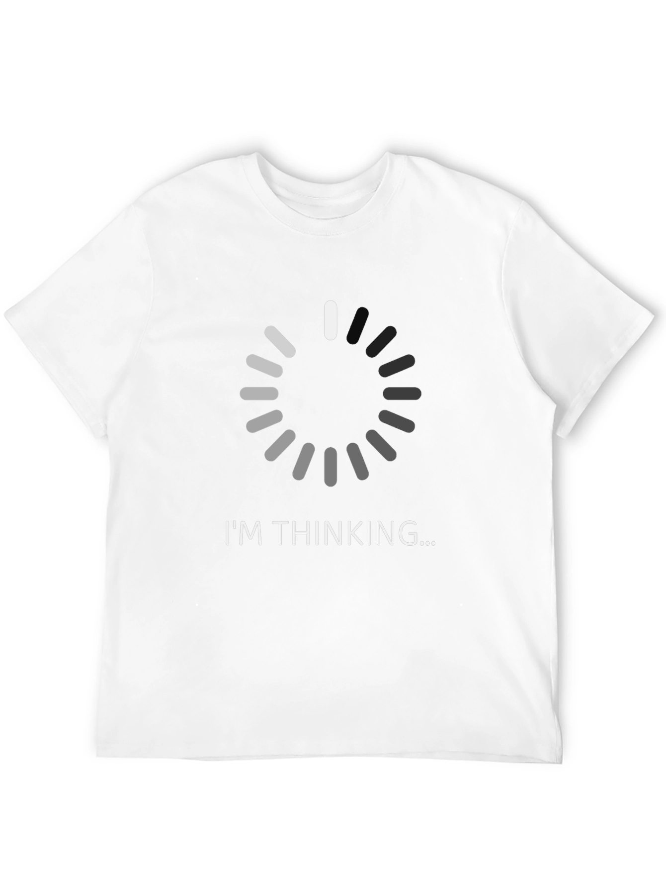 Black I'm Thinking Funny T-Shirt - Novelty Graphic Tee view 12