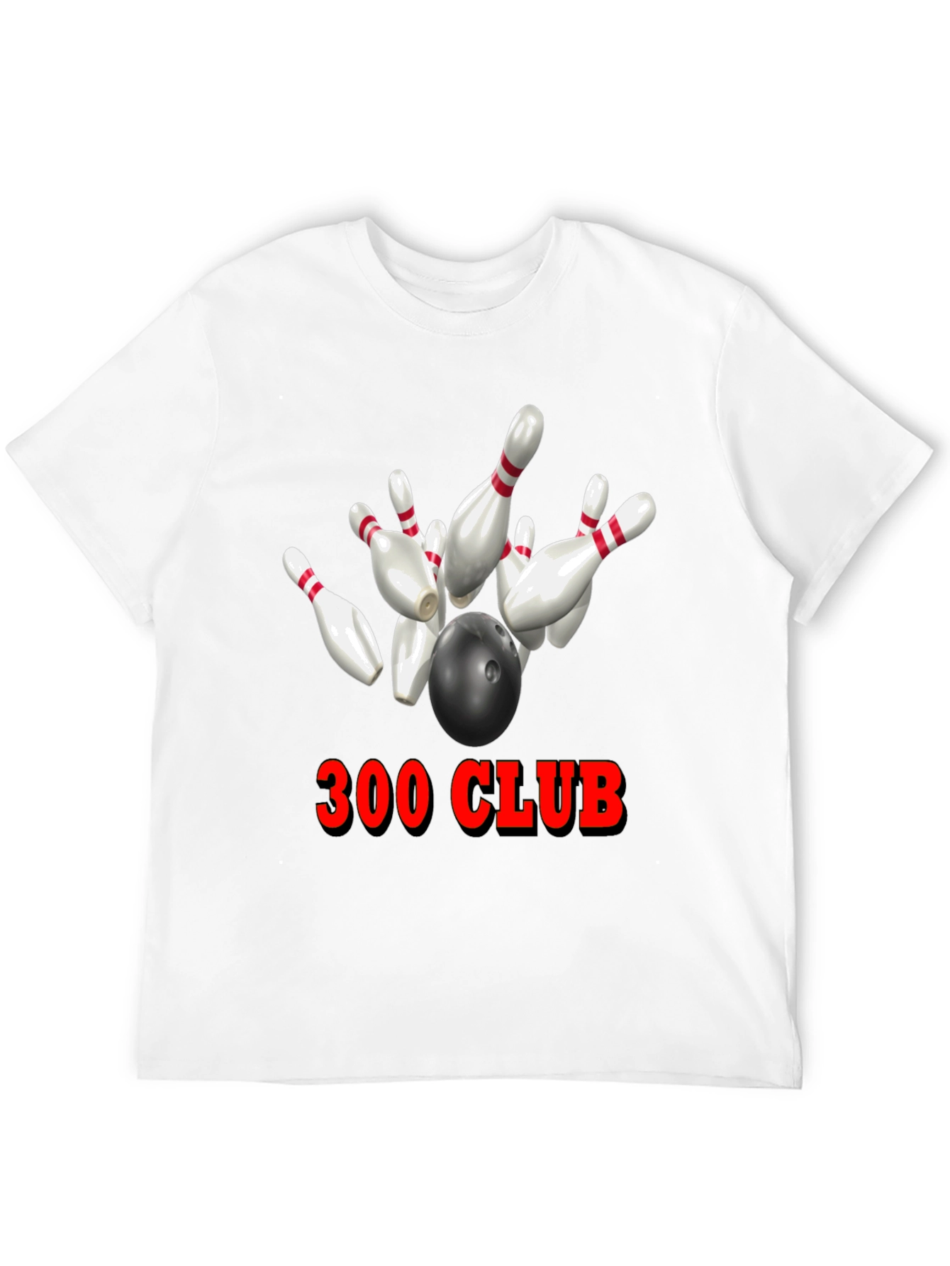 Black 300 Club Bowling T-Shirt view 12