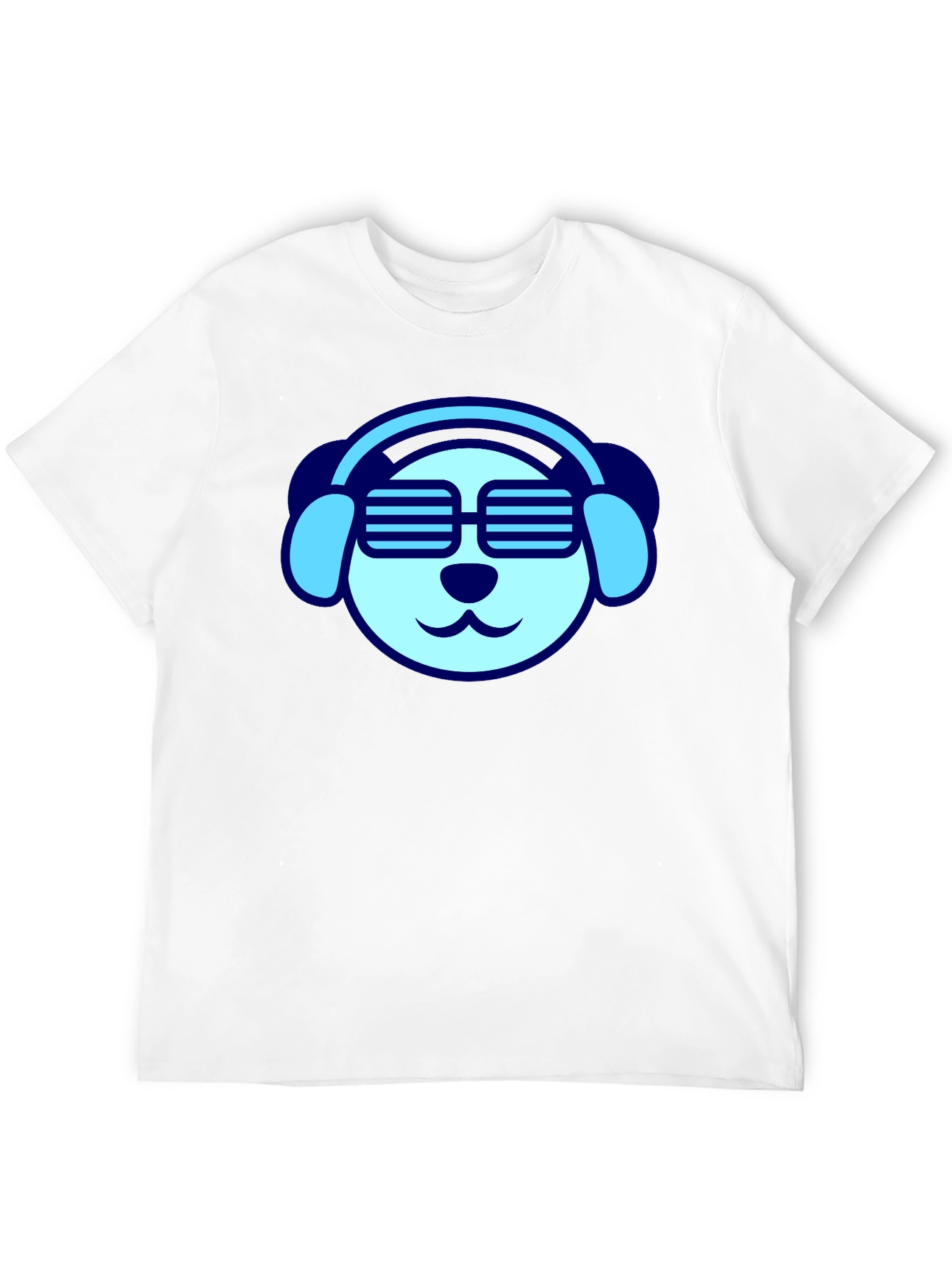 Black Cool Dog Tee - Headphones & Shades view 12