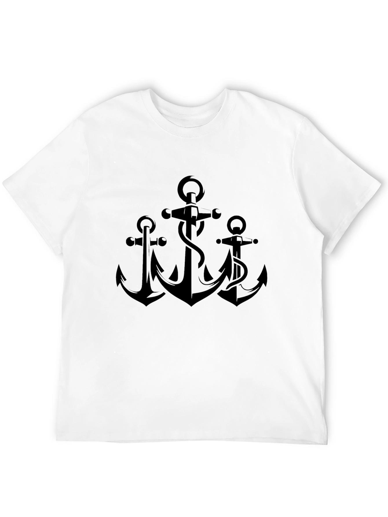 Black Anchor Graphic Black T-Shirt view 12