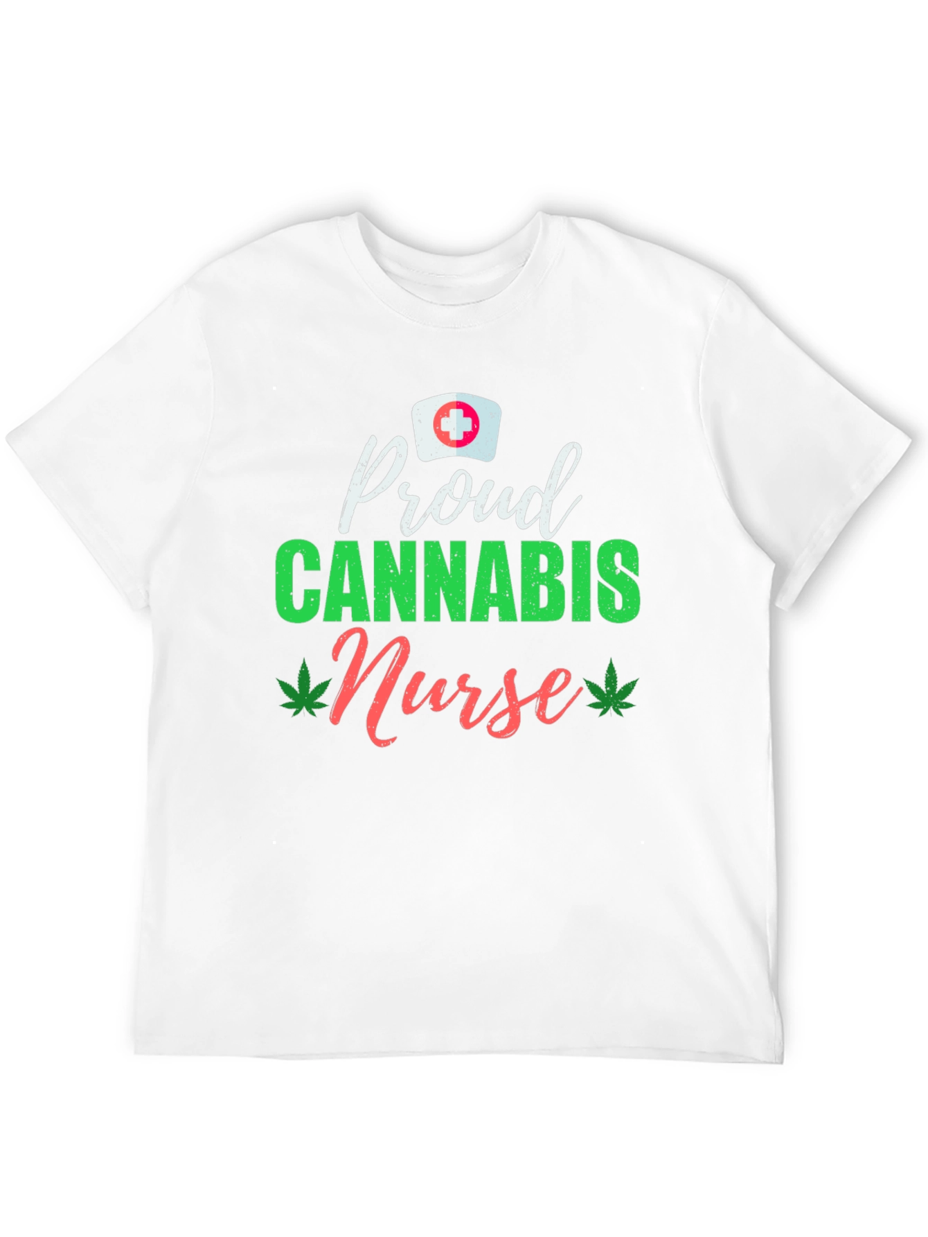 Black Proud Cannabis Nurse Black T-Shirt view 12