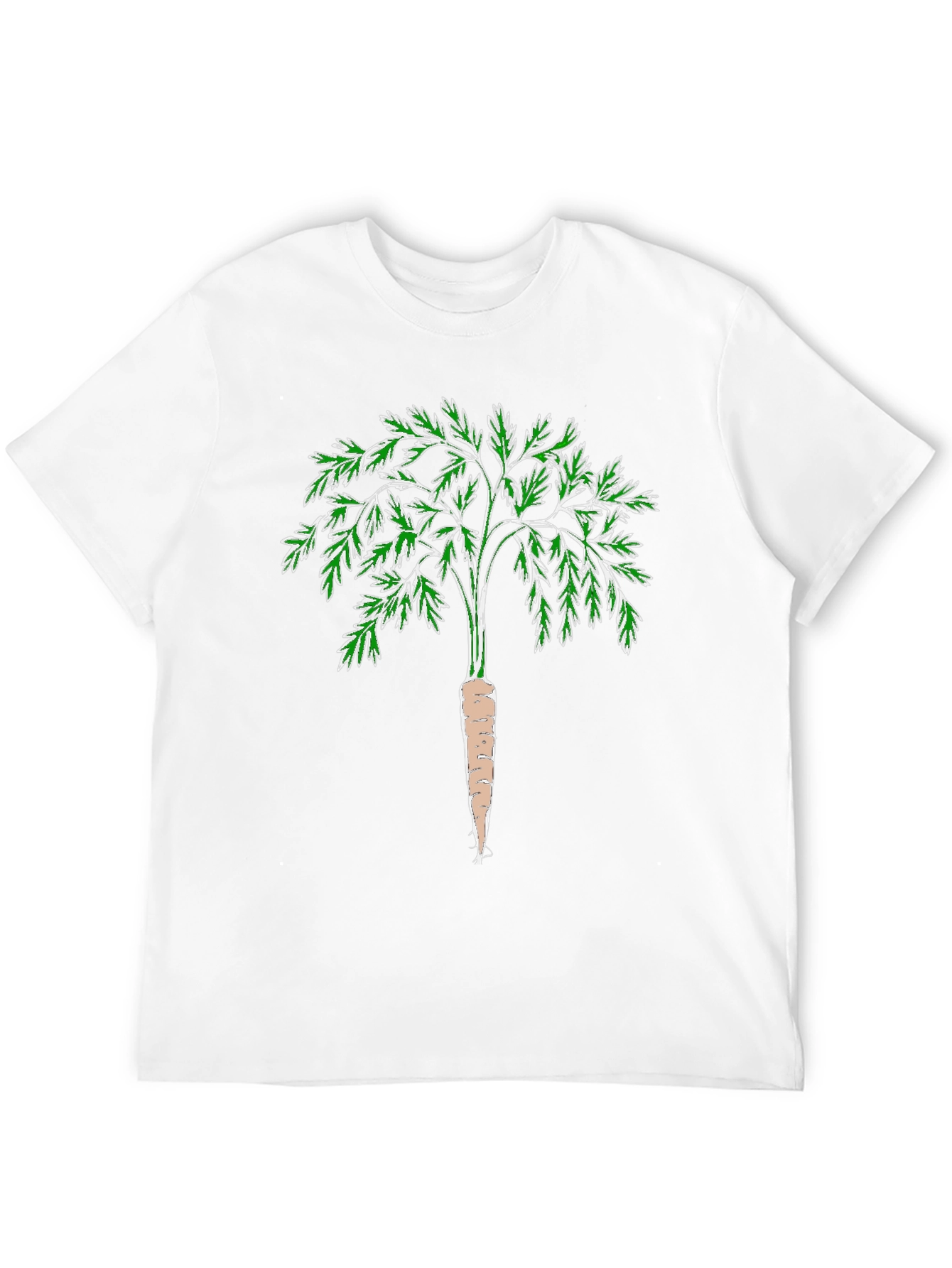 Black Carrot Tree Graphic T-Shirt - Black Cotton Blend view 12