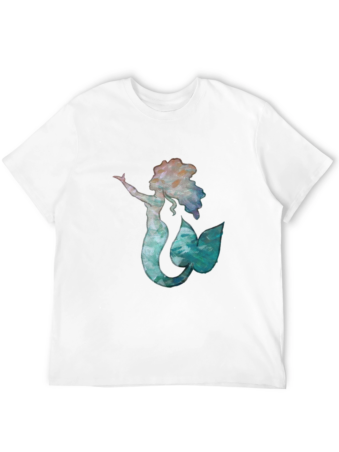 Black Mermaid Graphic Black Tee - Unique Ocean Lover Shirt view 12