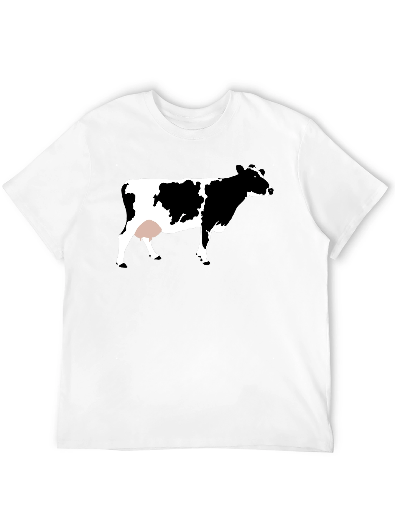 Black Cow Graphic Tee - Unisex Black T-Shirt view 12