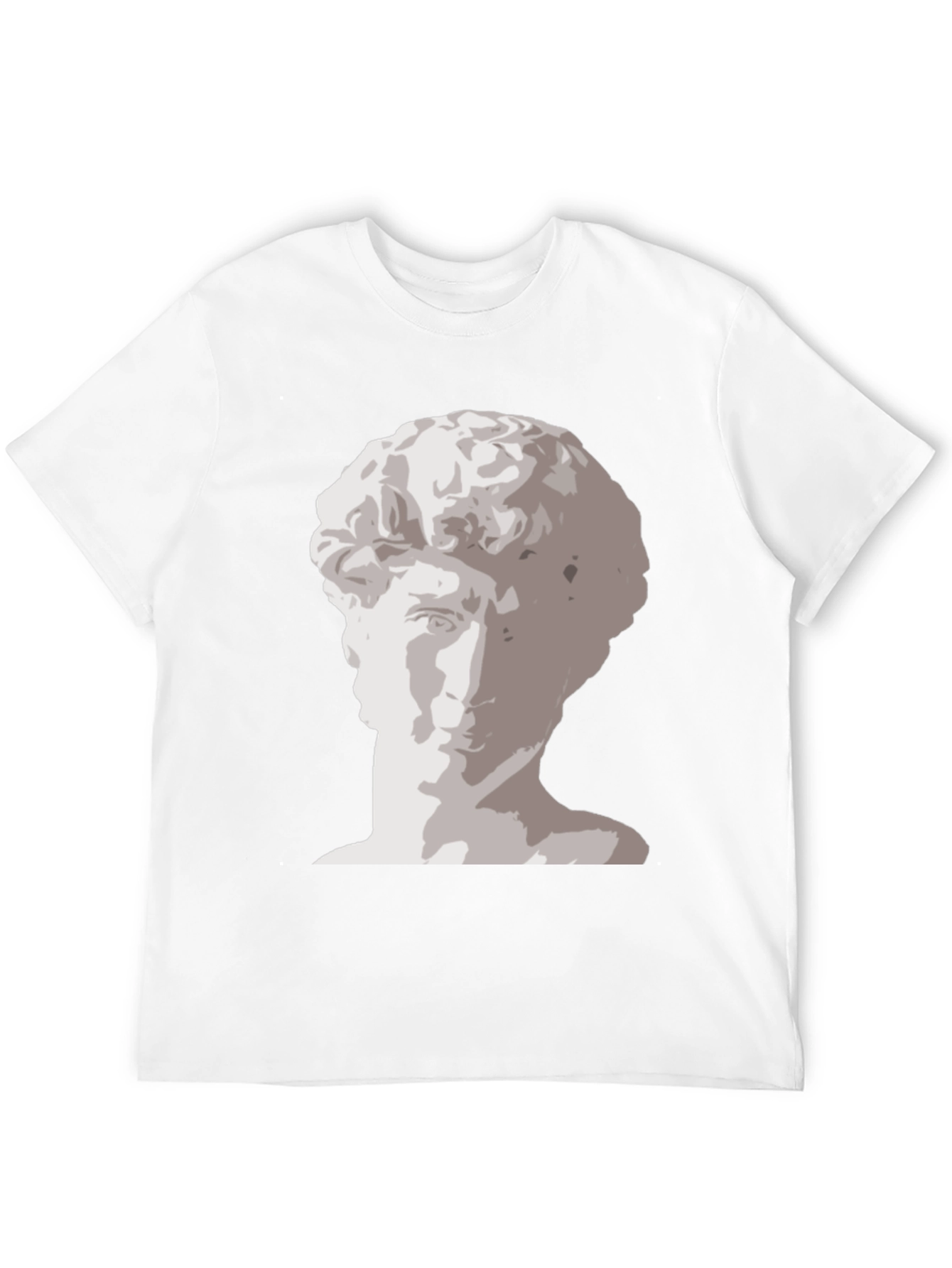 Black David Statue Graphic Print Tee - Black view 12