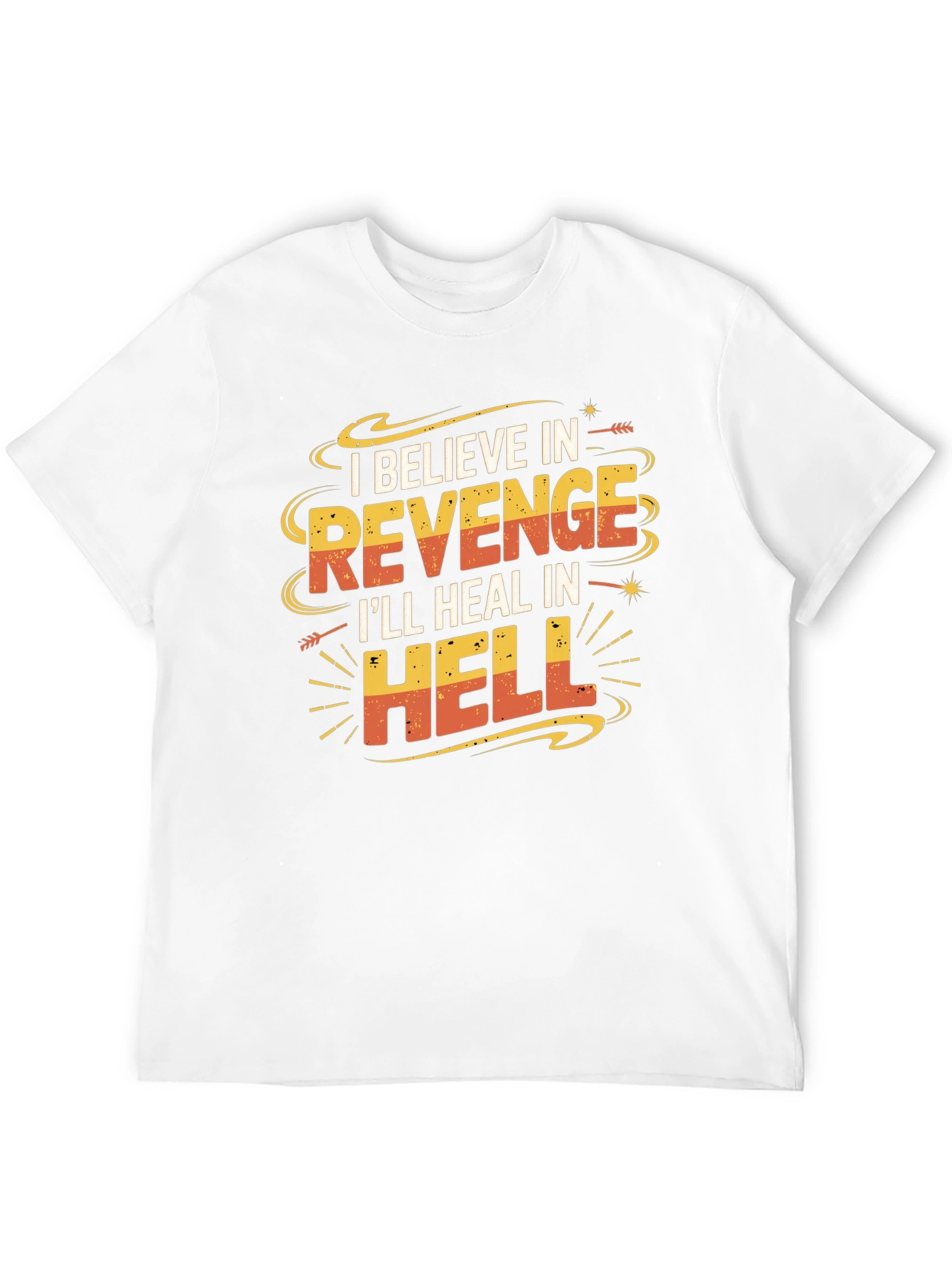 Black Revenge Graphic T-Shirt: Funny Slogan Tee view 12