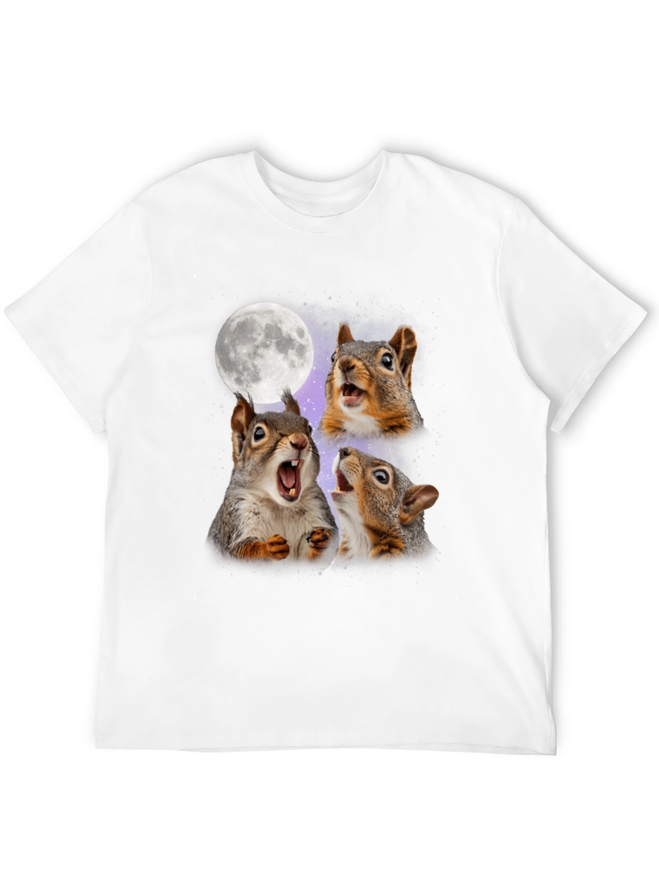 Black Squirrel Moon Howl T-Shirt view 12
