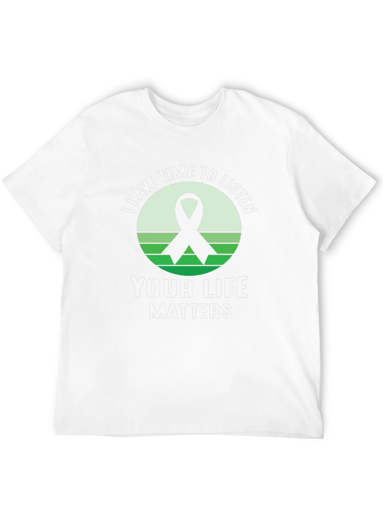 Black I Have Time To Listen - Your Life Matters T-Shirt view 12