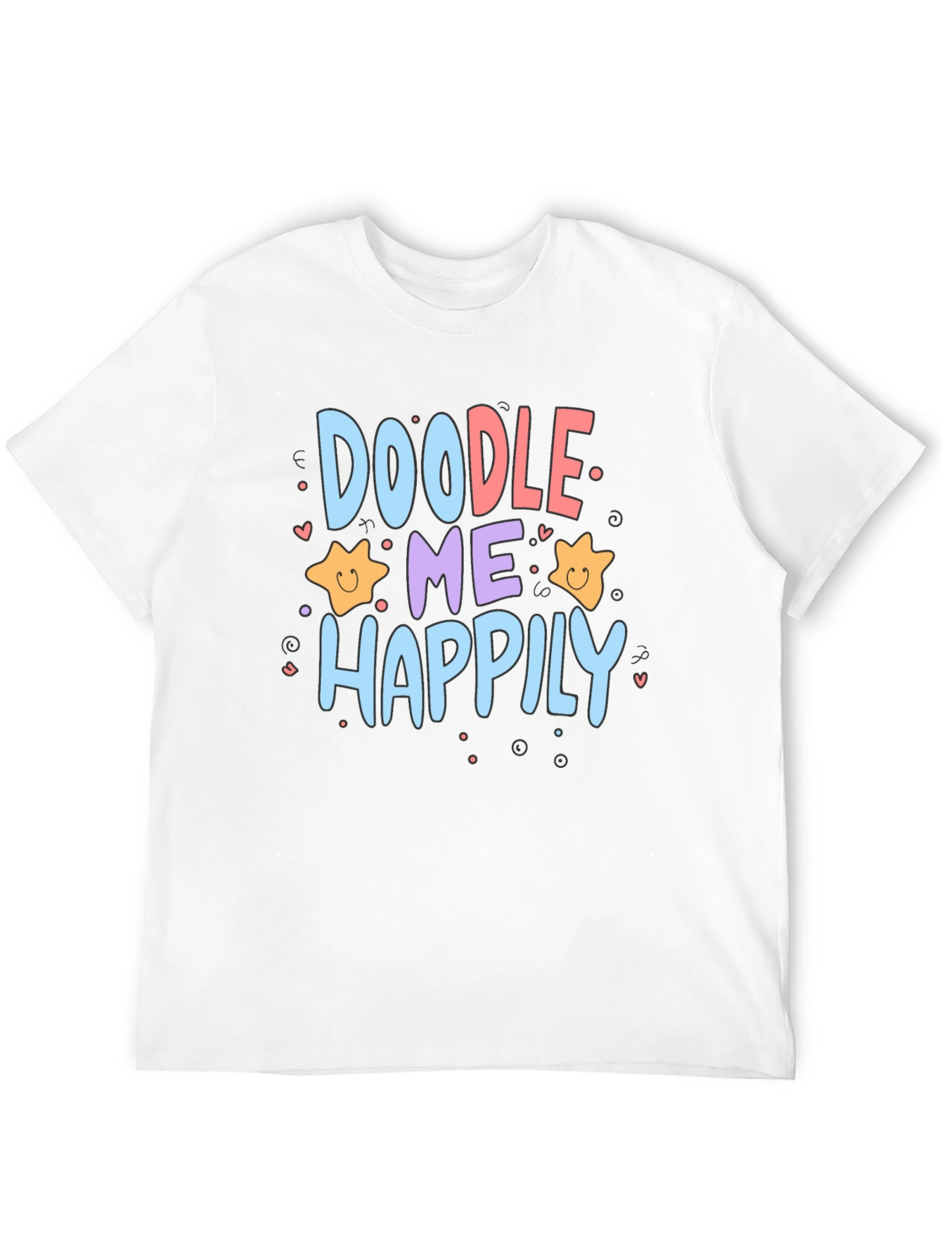 Doodle Me Happily Graphic T-Shirt - 12
