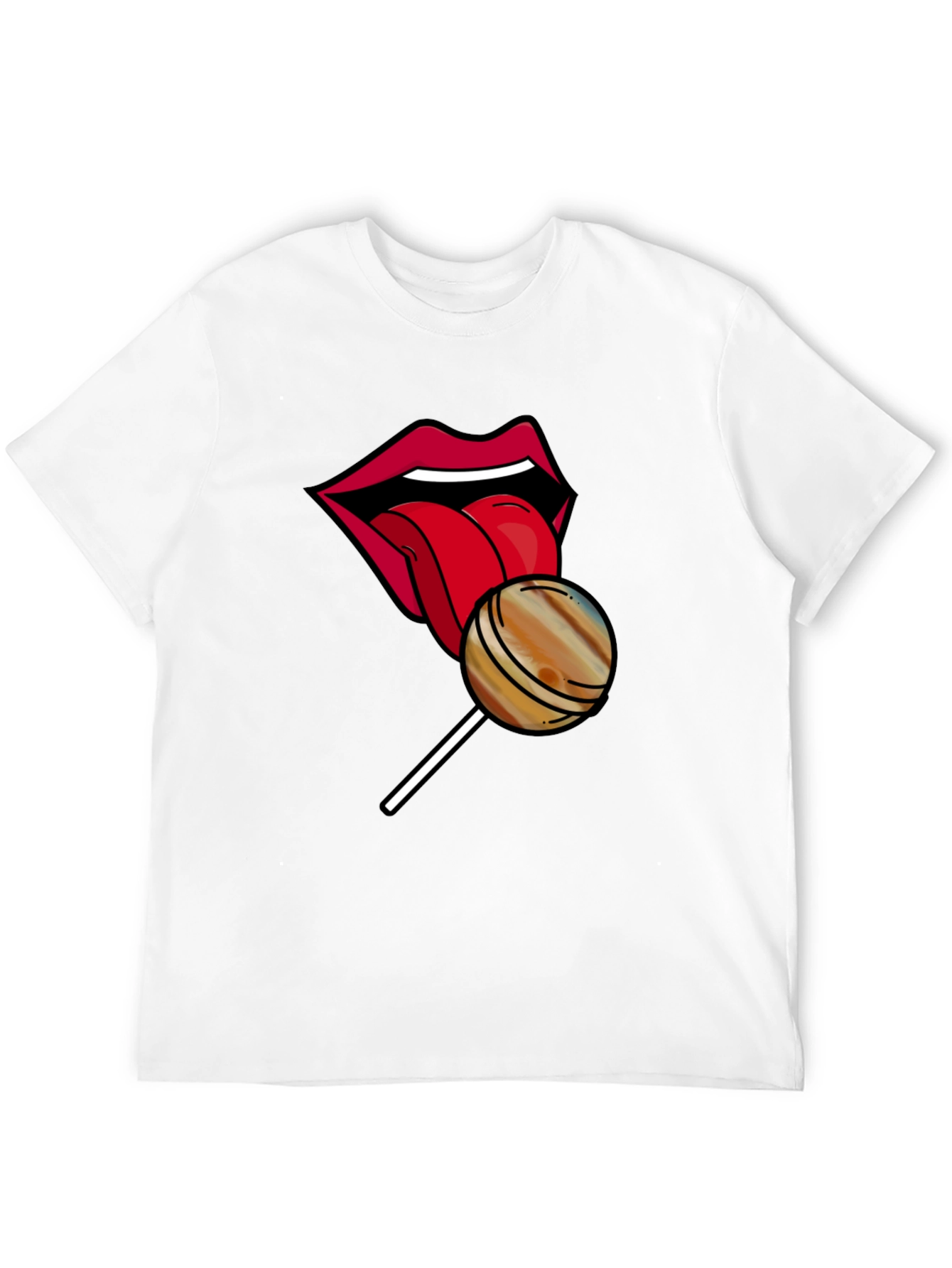 Black Lips Lollipop Graphic Tee - Unique Design, Soft Cotton view 12