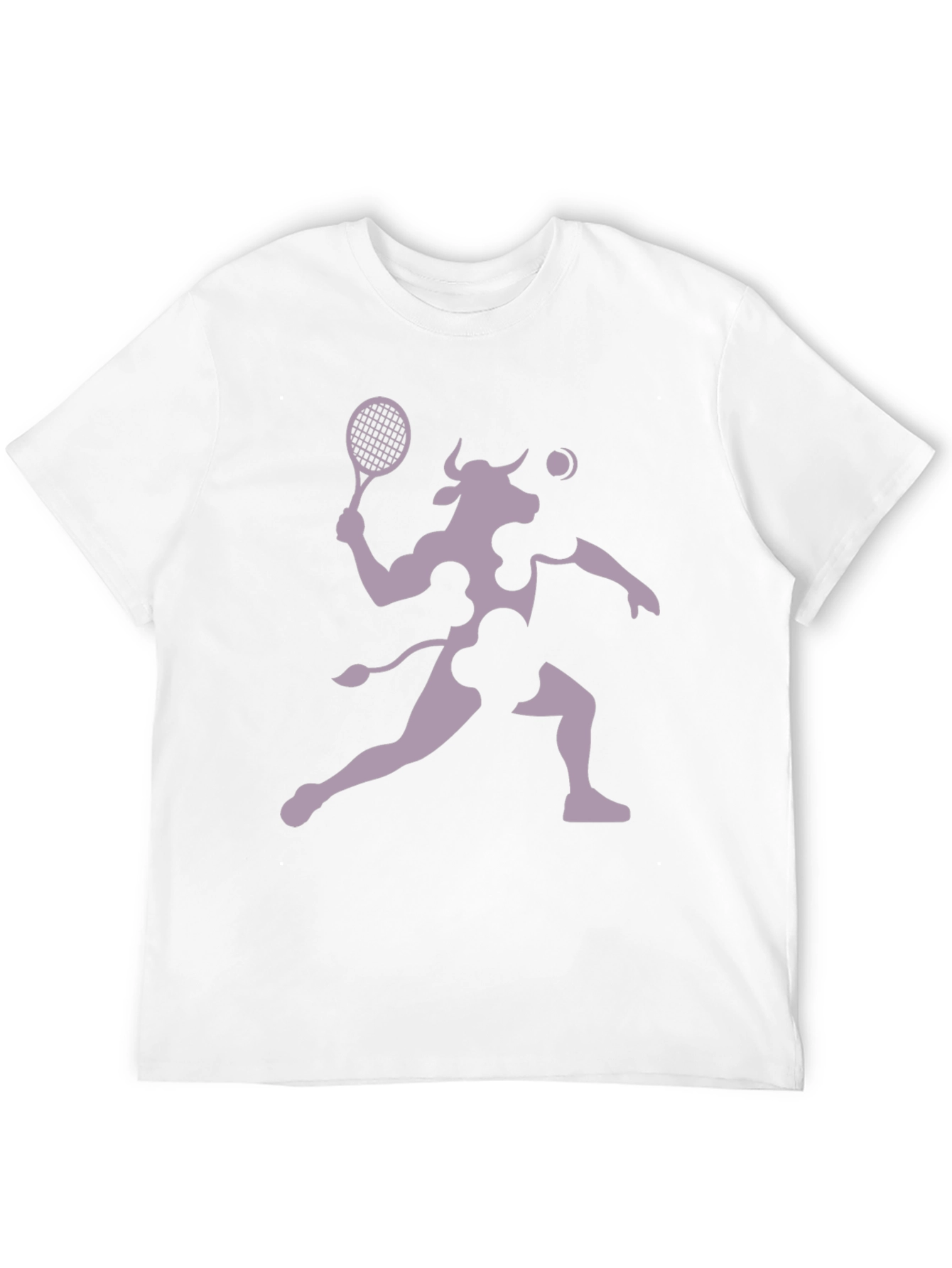Black Tennis Cow Graphic T-Shirt - Funny Sports Tee view 12