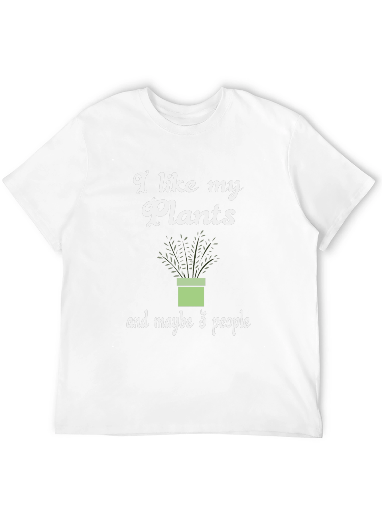 Black I Like My Plants and Maybe 3 People Graphic Tee view 12