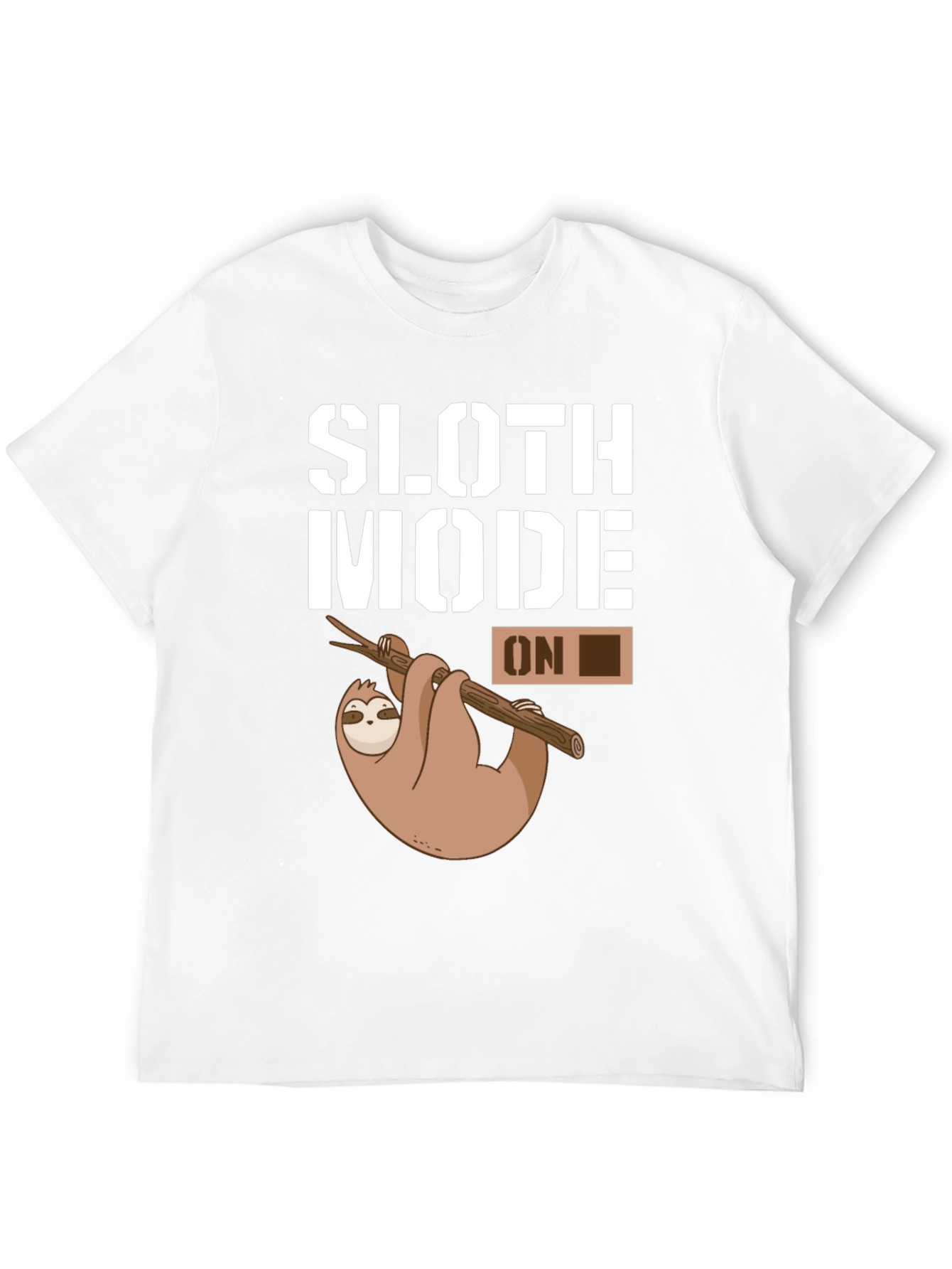 Black Sloth Mode On Graphic T-Shirt - Black Casual Tee view 12