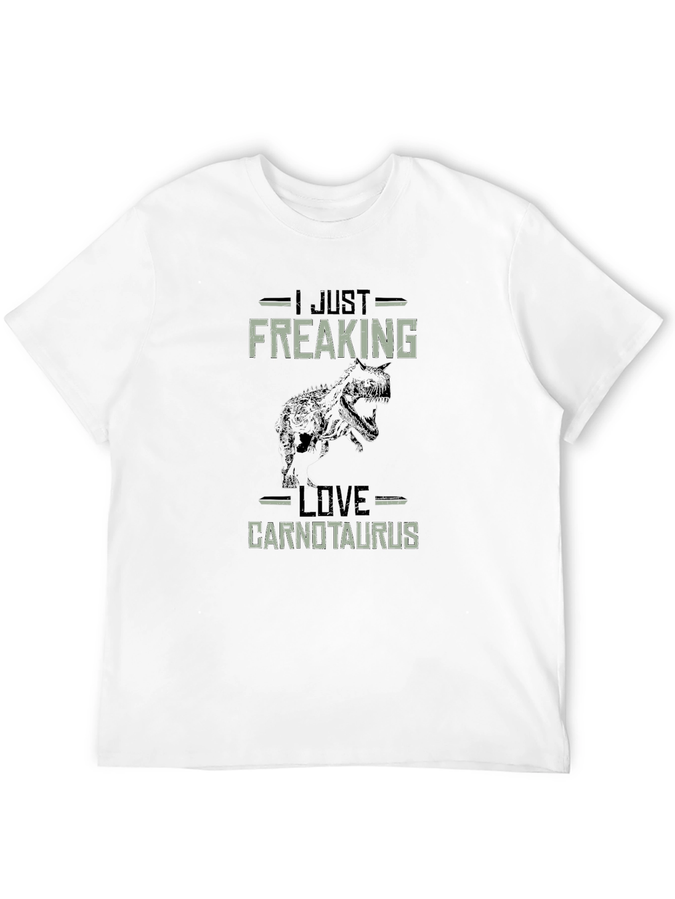 Black I Just Freaking Love Carnotaurus T-Shirt view 12