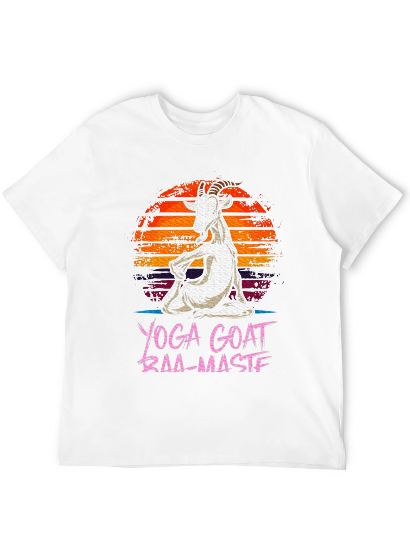 Black Yoga Goat Baa-Maste Funny Graphic Tee view 12