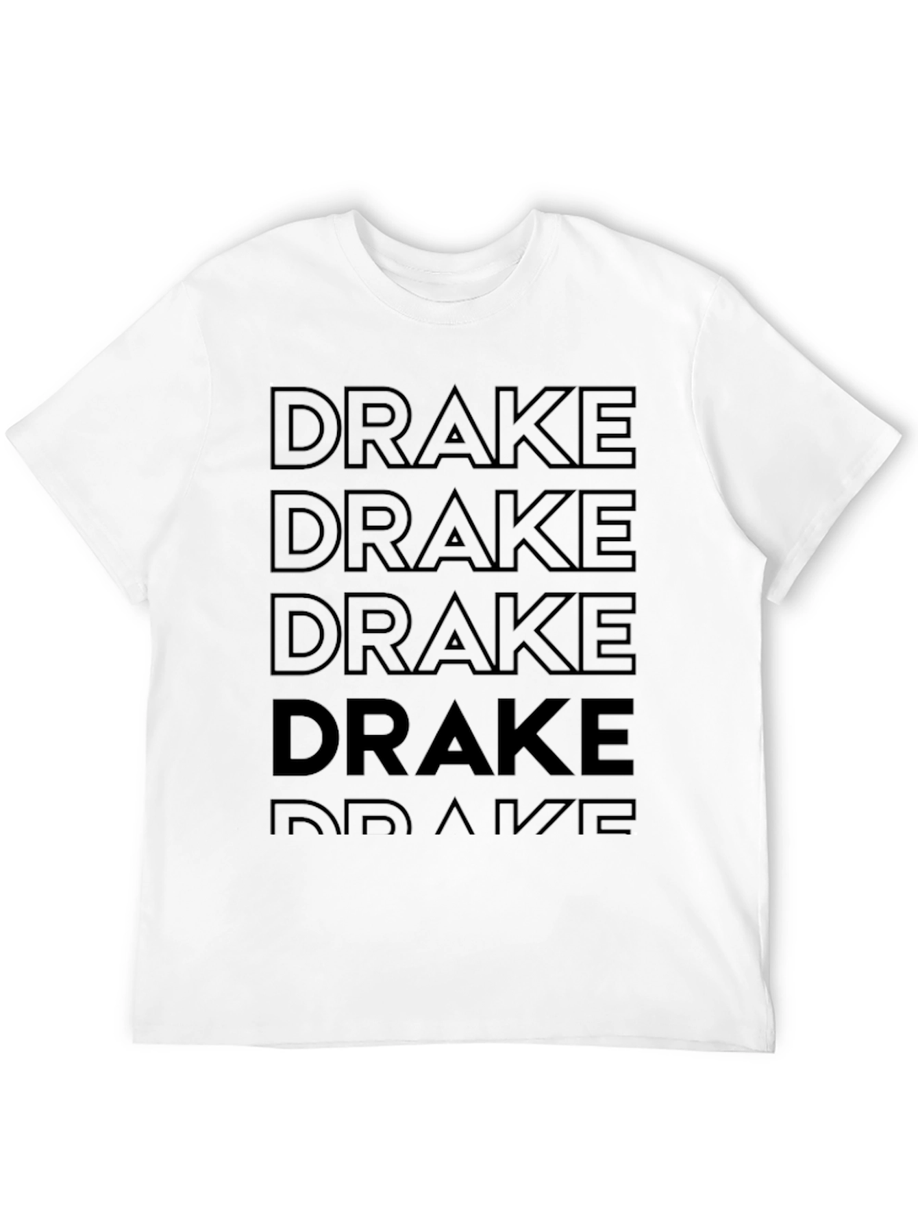 Men's Black "Drake" Graphic T-Shirt - 12