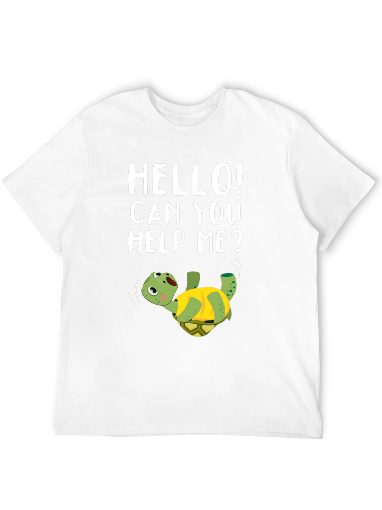 Black Help Me Turtle Graphic T-Shirt view 12